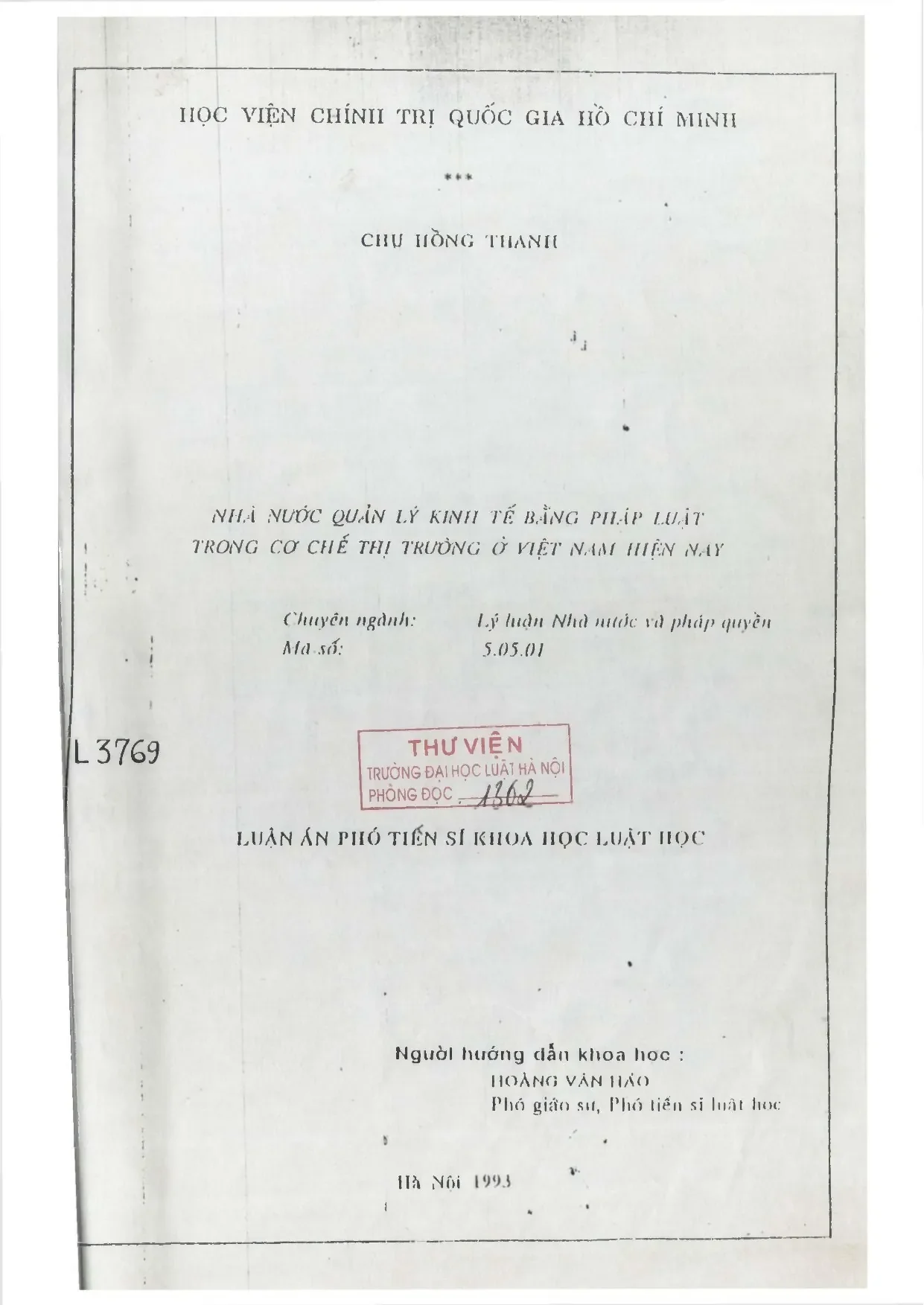 Quản lý kinh tế bằng pháp luật