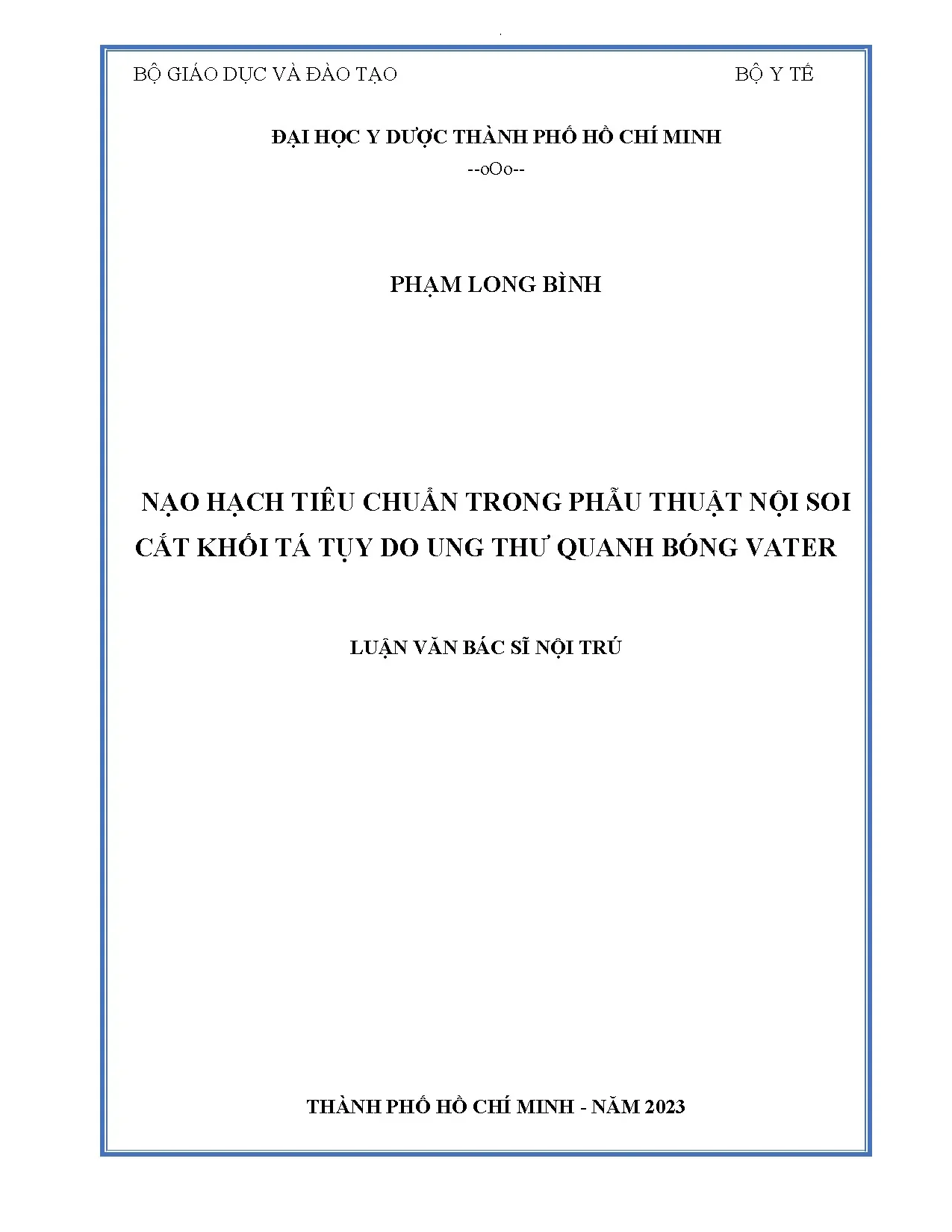 Nạo hạch tiêu chuẩn trong phẫu thuật tá tụy