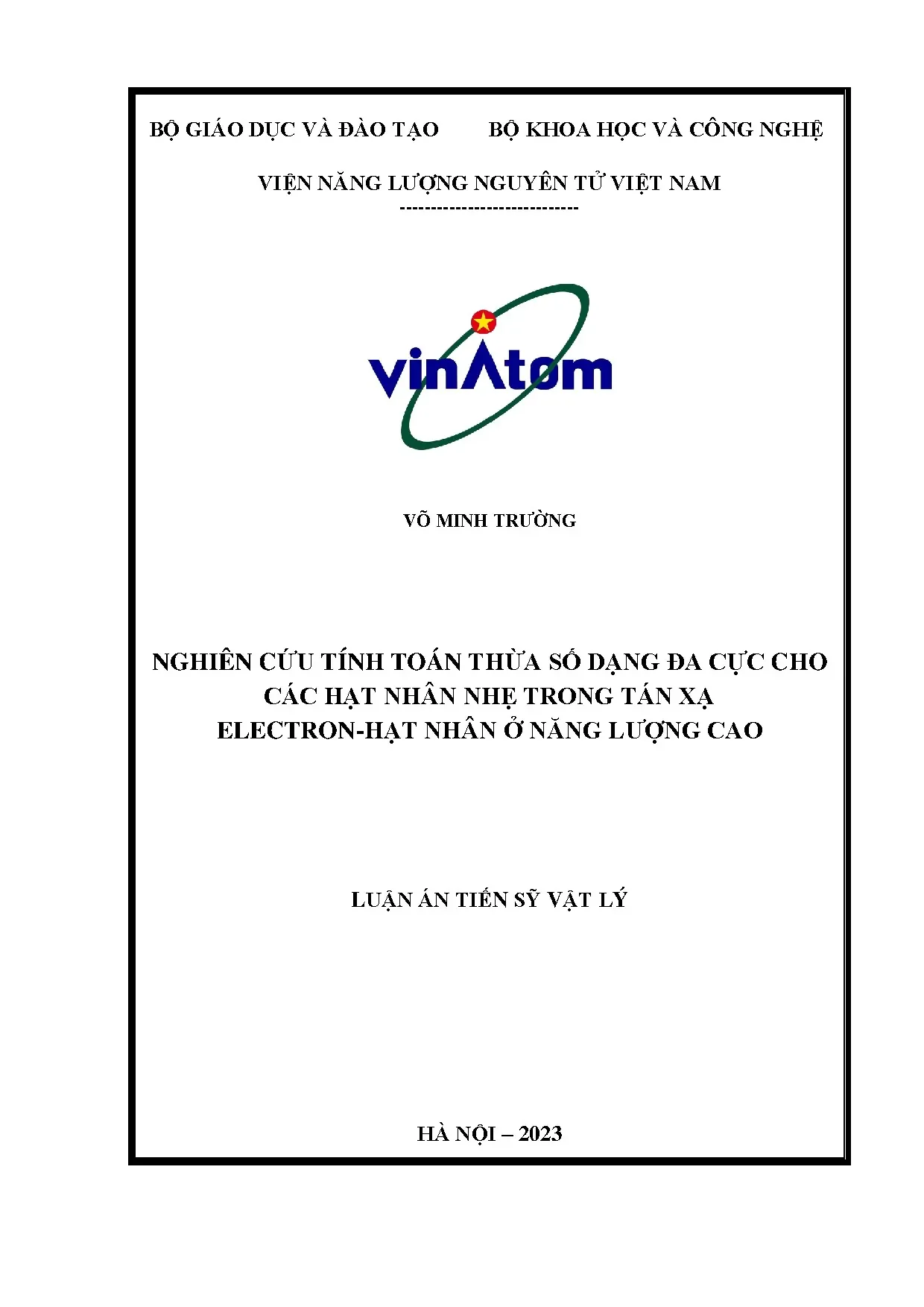 Tính toán thừa số đa cực hạt nhân nhẹ tán xạ electron năng lượng cao