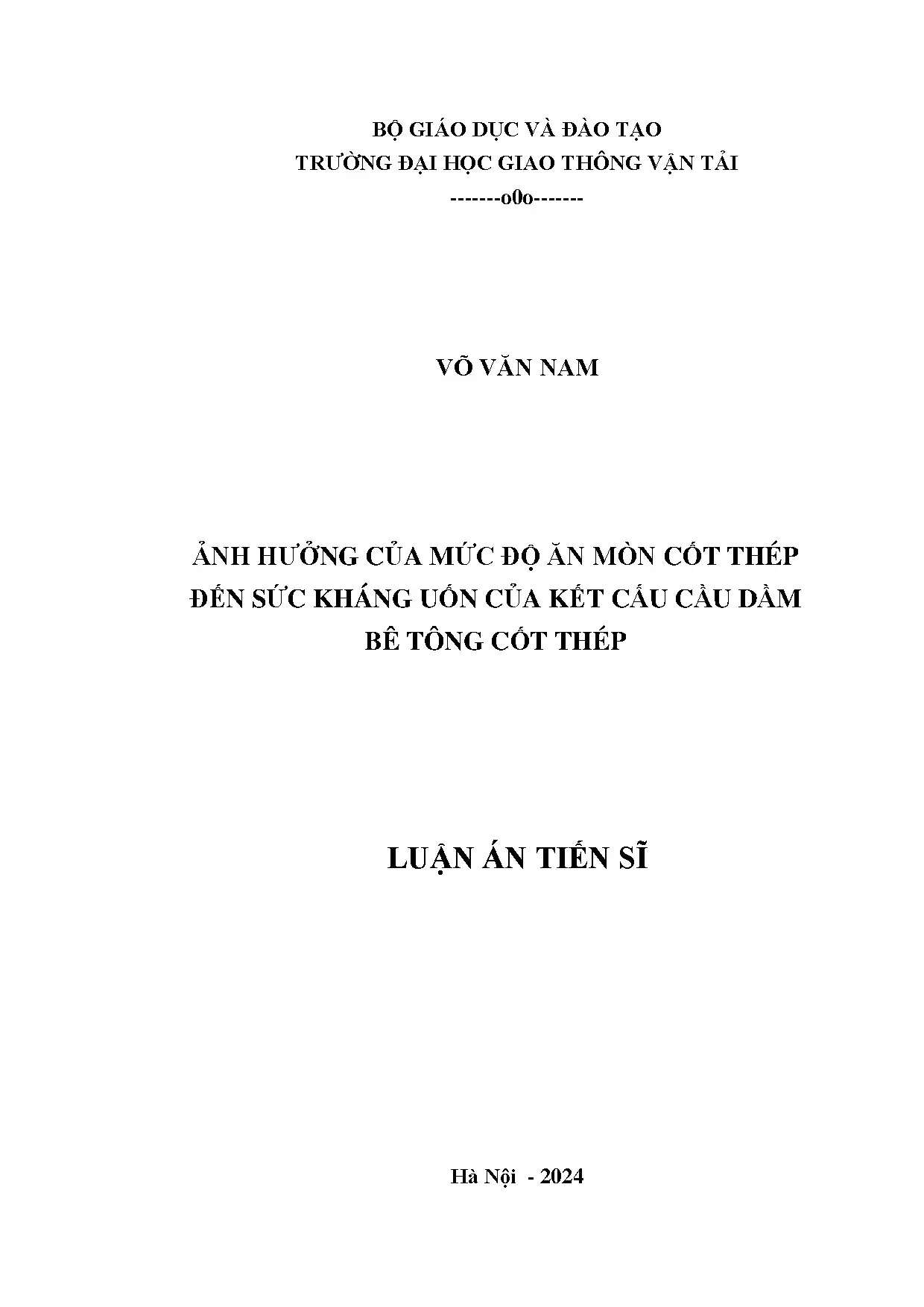Ảnh hưởng ăn mòn cốt thép đến sức kháng uốn dầm cầu BTCT