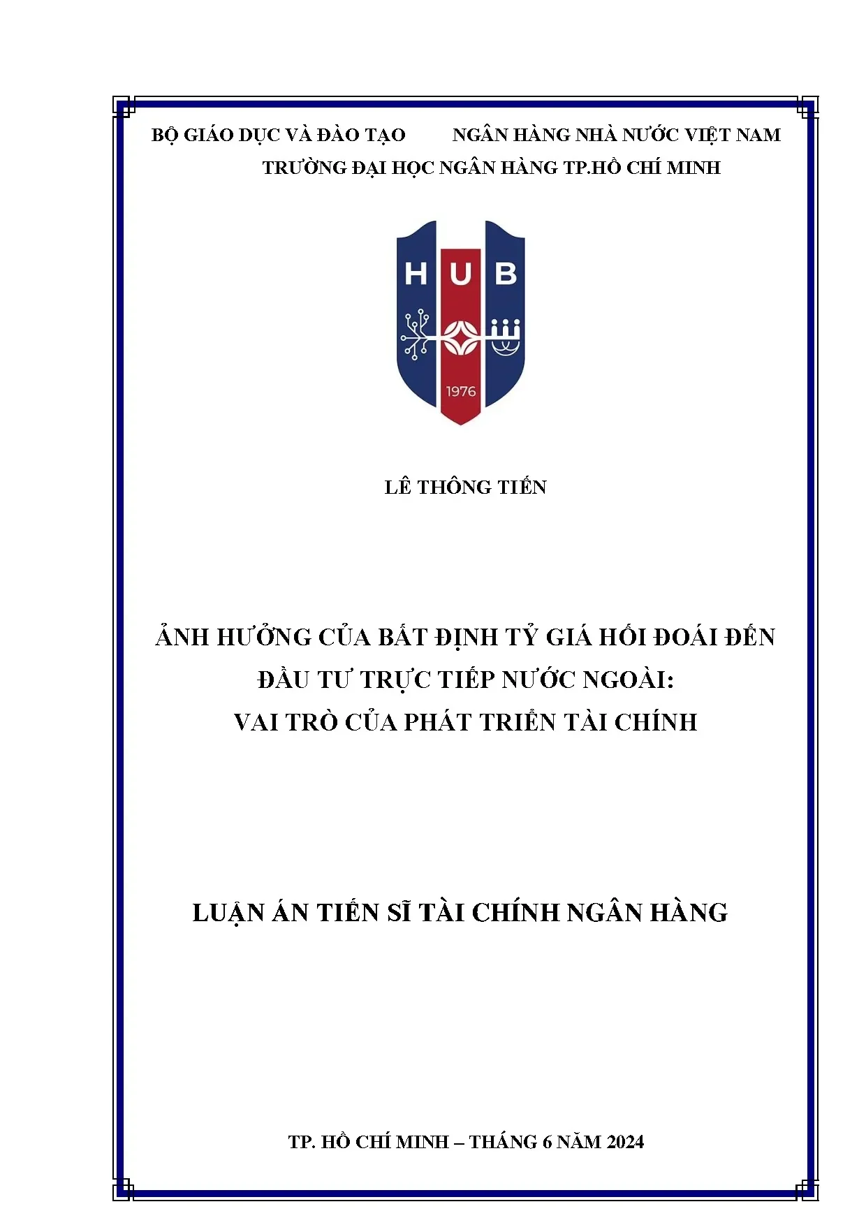 Bất định tỷ giá hối đoái tác động FDI, vai trò phát triển tài chính