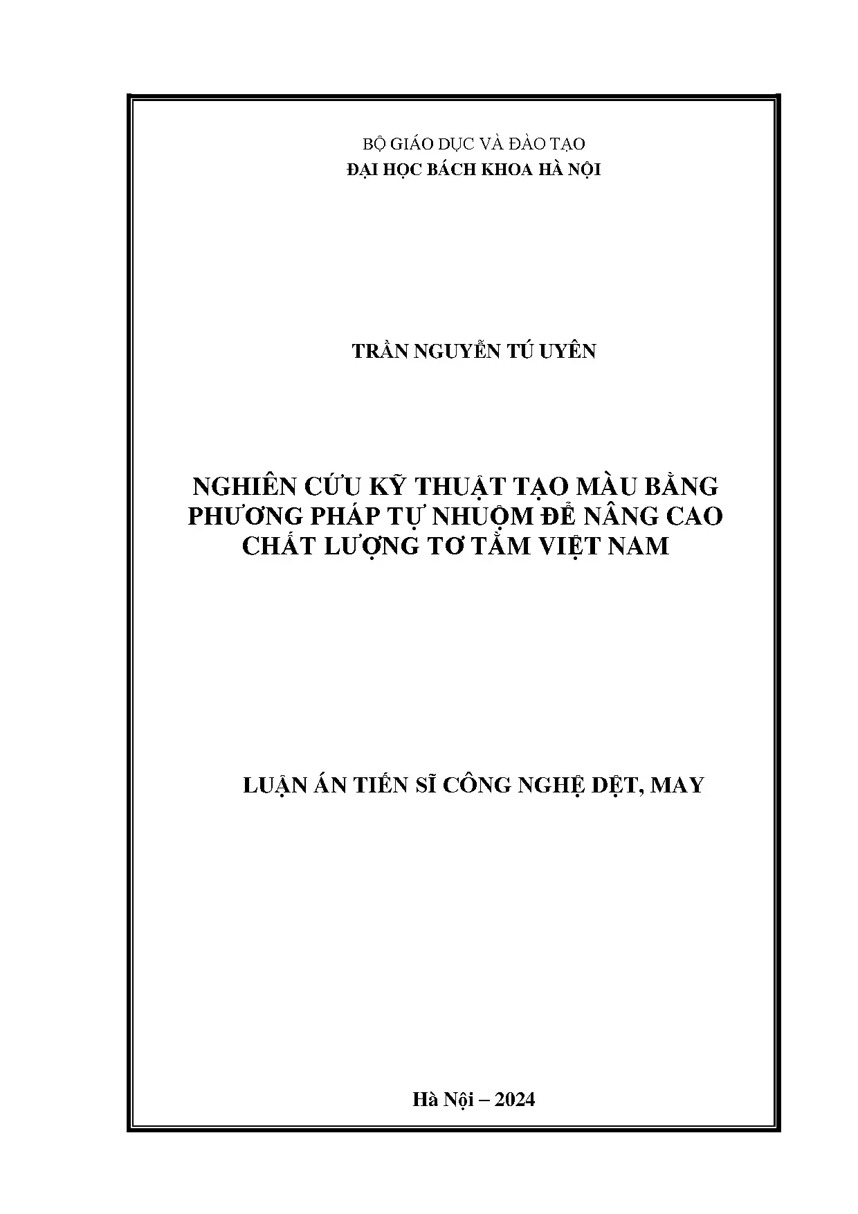 Kỹ thuật tạo màu tự nhuộm tơ tằm Việt Nam: Nâng cao chất lượng