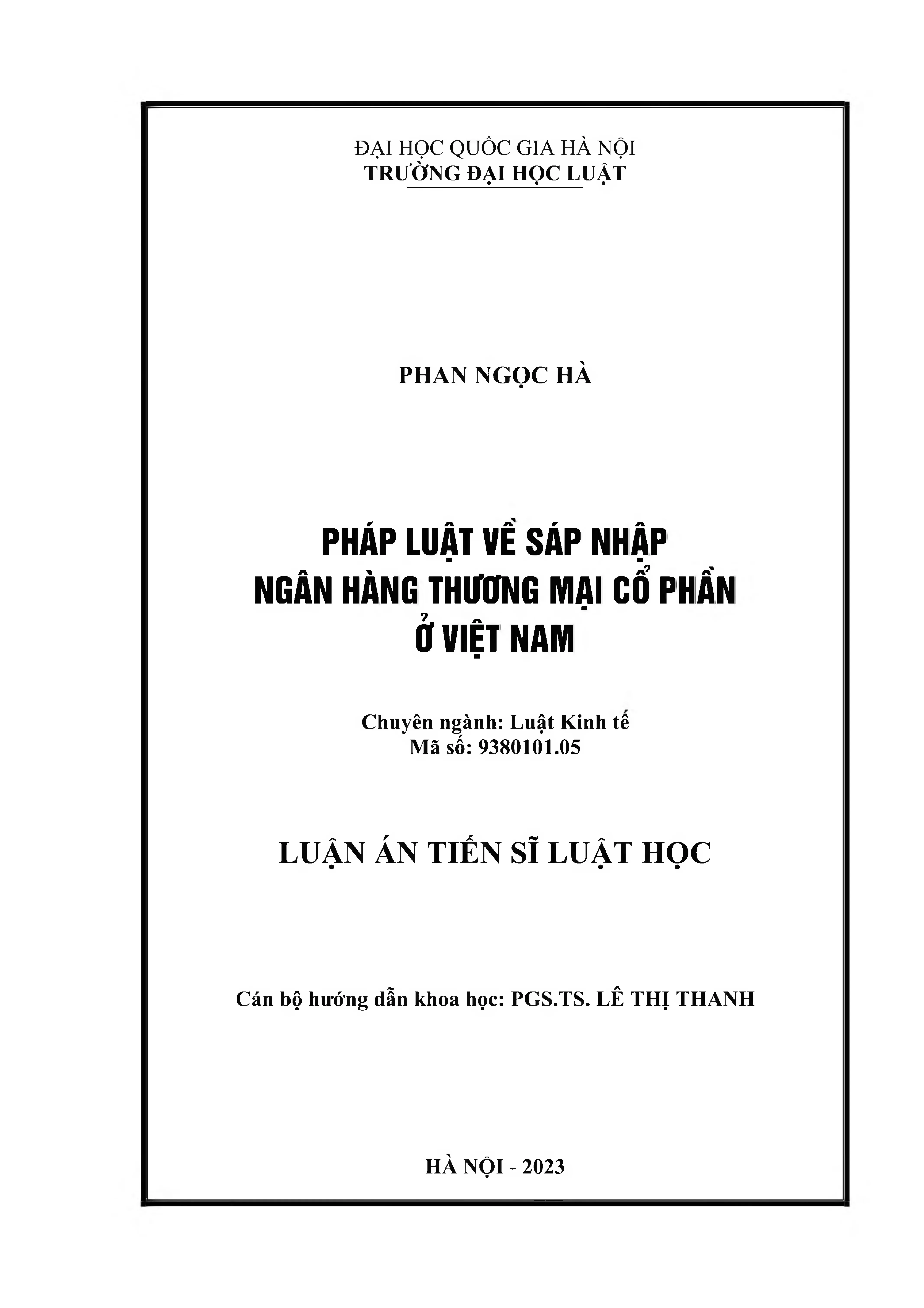 Pháp luật về sáp nhập ngân hàng thương mại cổ phần Việt Nam