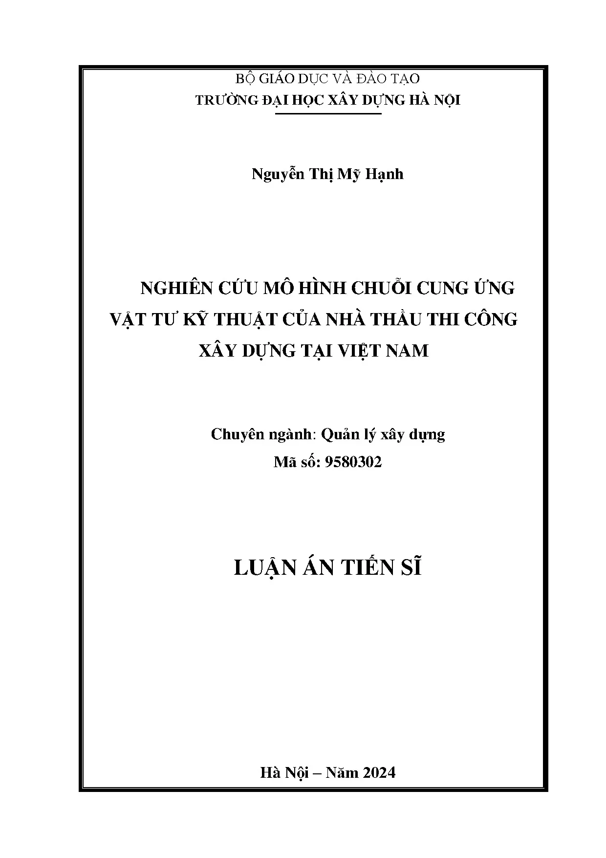 Nghiên cứu chuỗi cung ứng vật tư kỹ thuật tại Việt Nam
