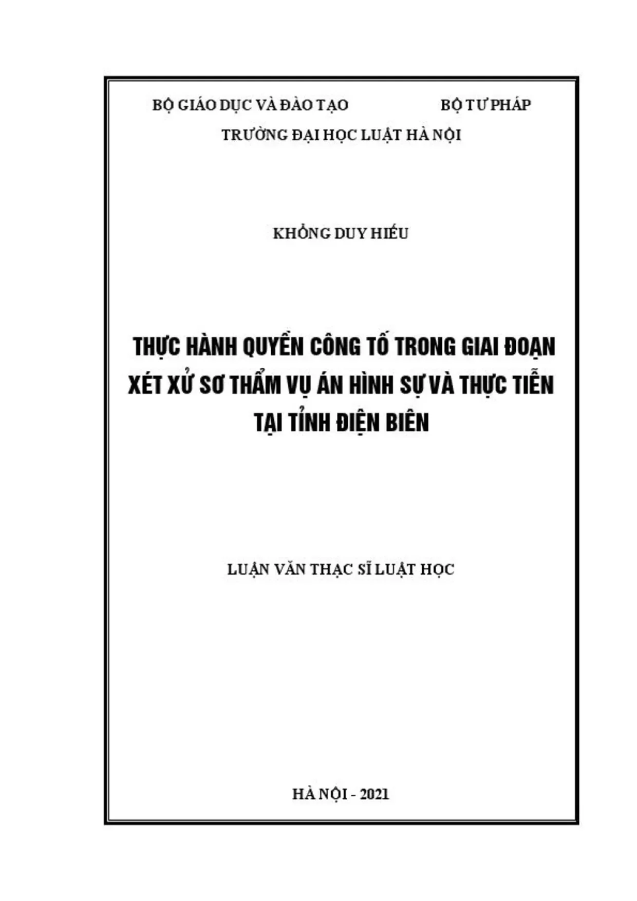 Thực hành quyền công tố trong giai đoạn xét xử sơ thẩm vụ án