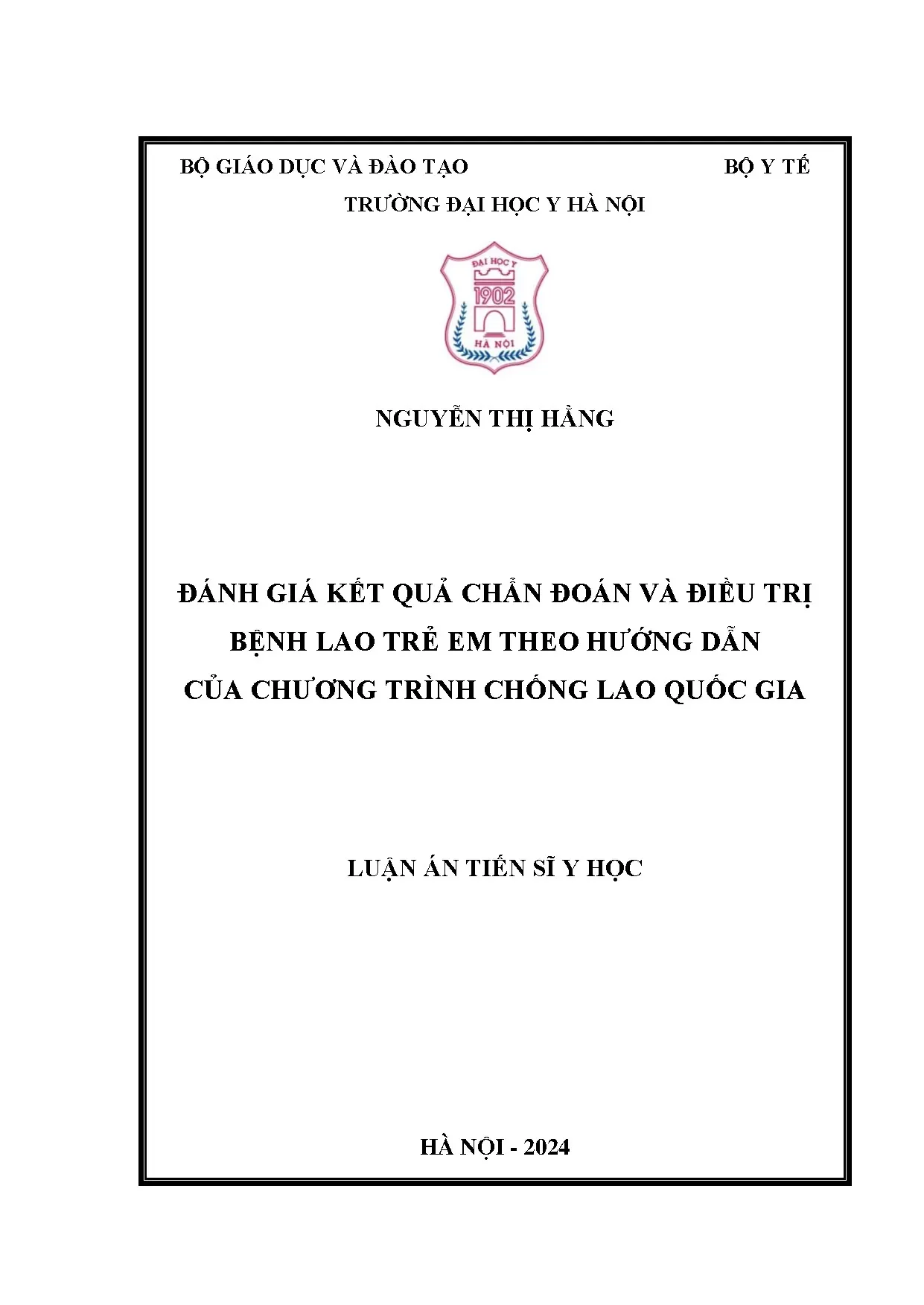 Đánh giá chẩn đoán & điều trị lao trẻ em theo CTCLQG