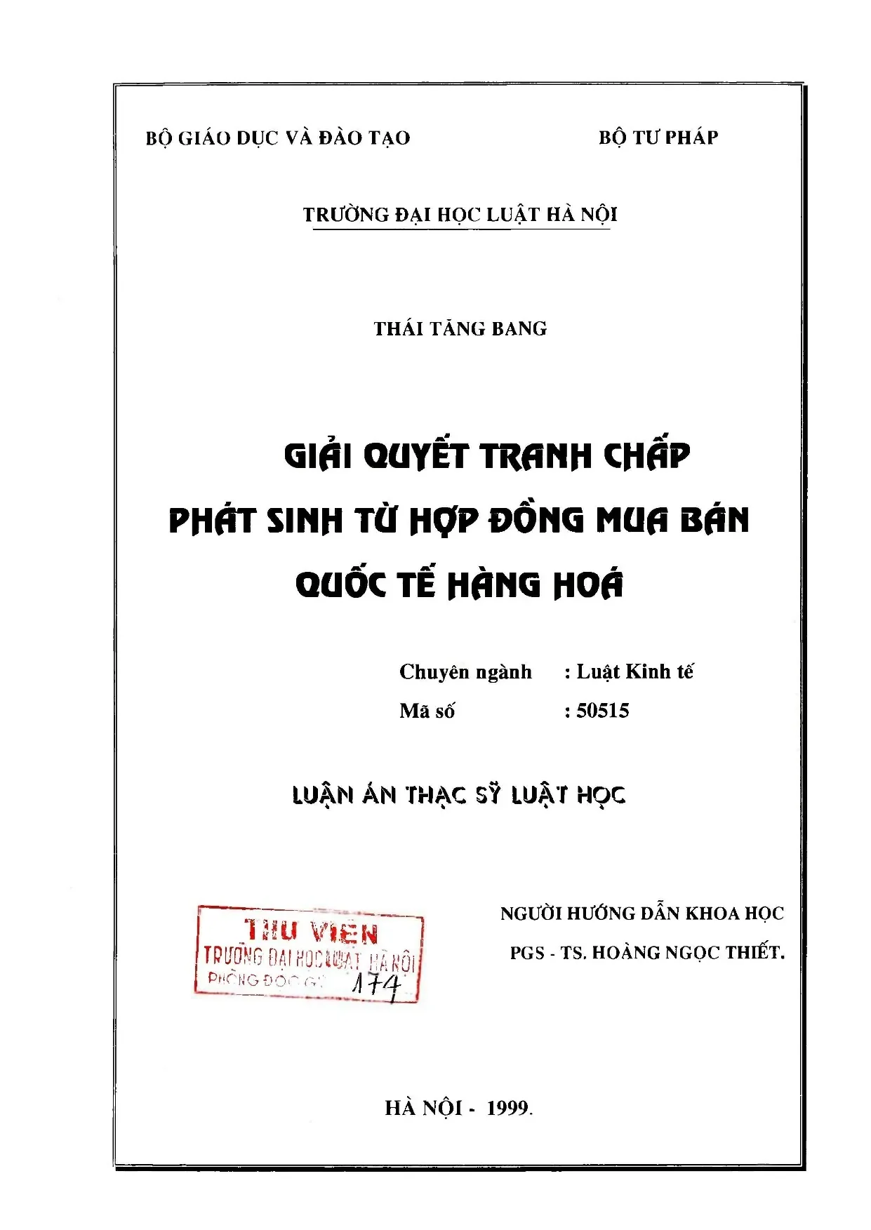 Giải quyết tranh chấp hợp đồng mua bán hàng hoá quốc tế