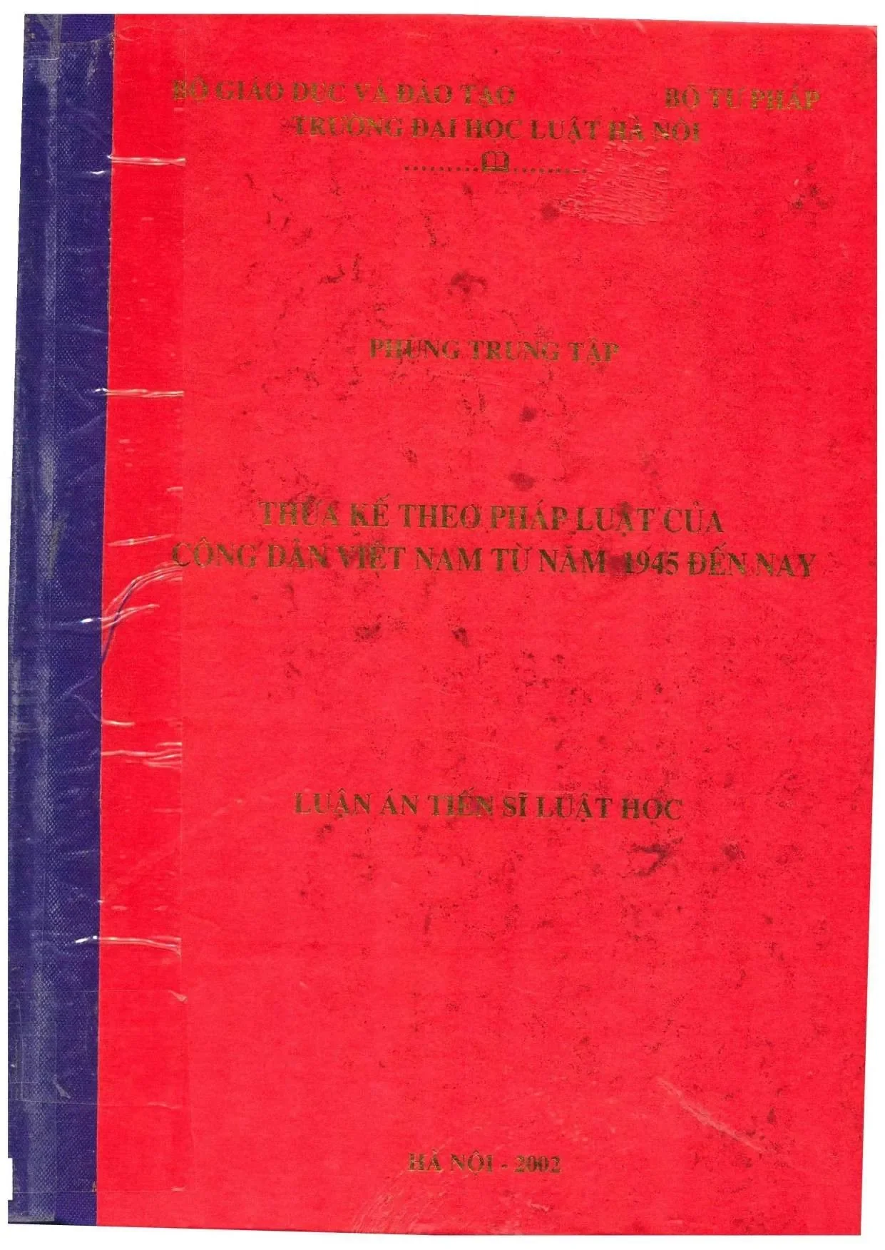 Luật thừa kế theo pháp luật công dân Việt Nam (1945-nay)