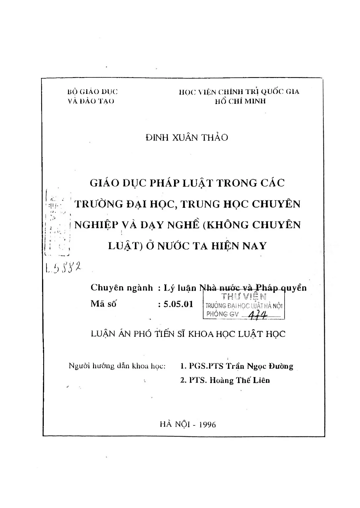 GDPL trường không chuyên luật VN: Thực trạng & giải pháp