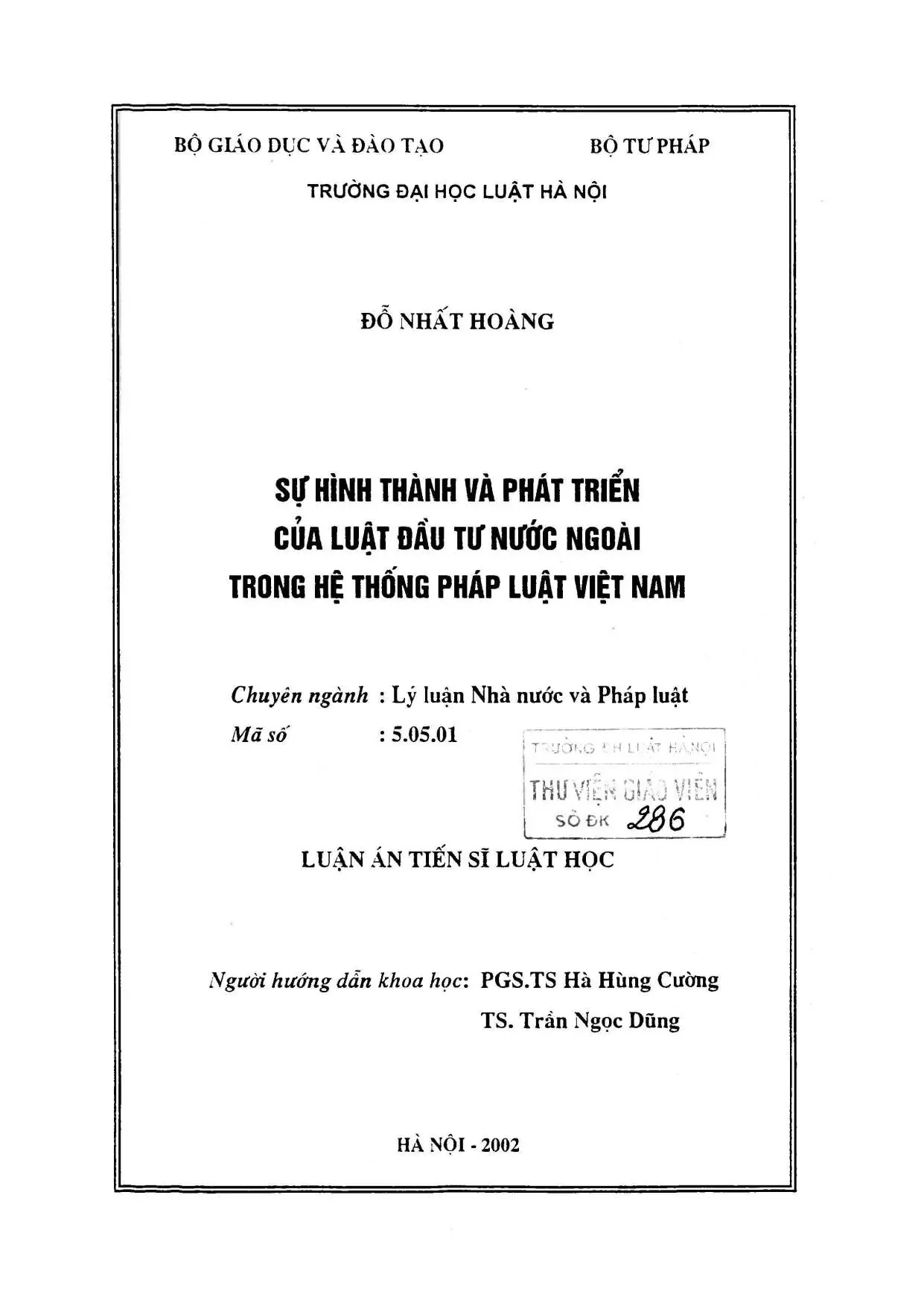 Sự hình thành & phát triển luật đầu tư nước ngoài Việt Nam