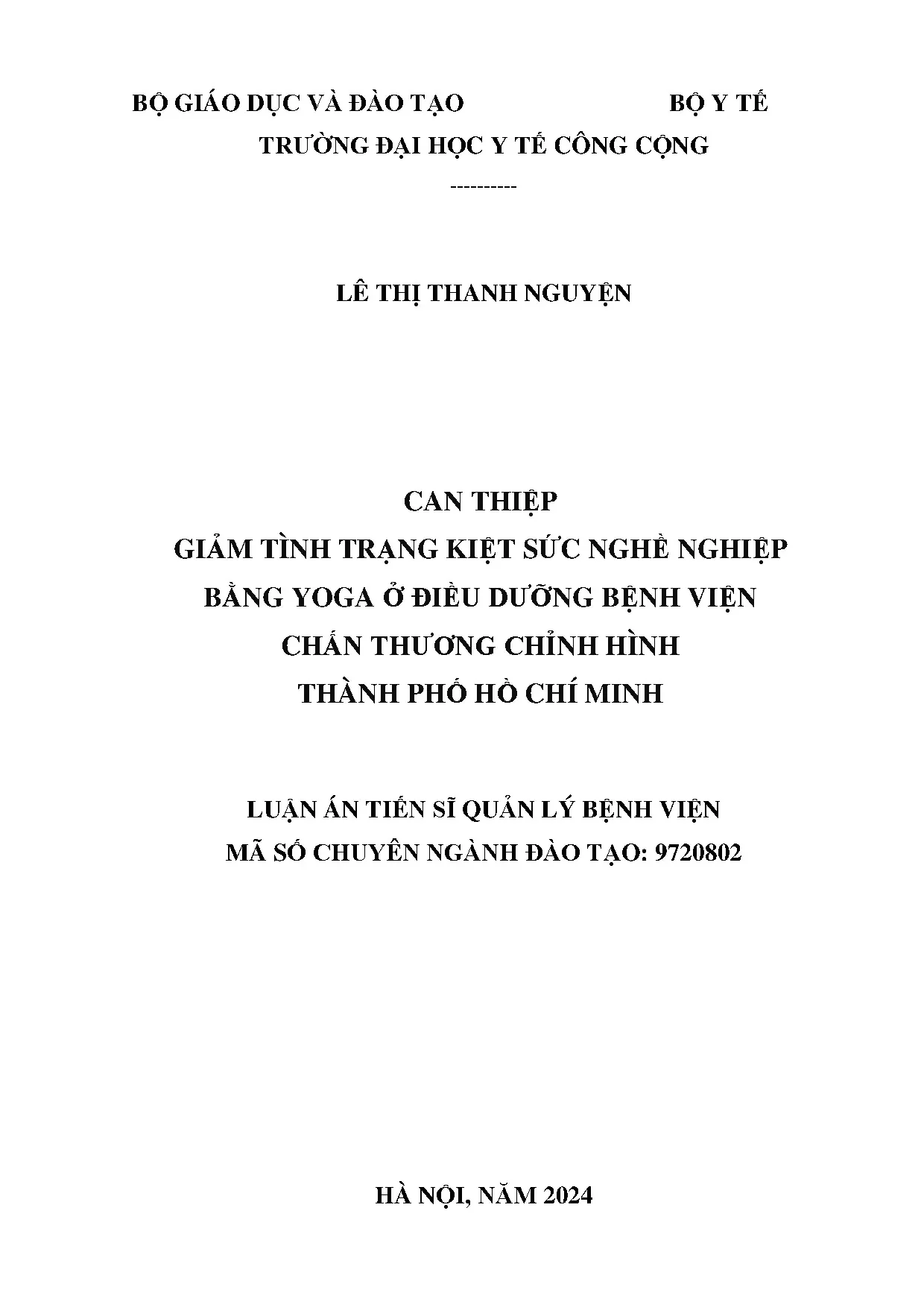 Can thiệp Yoga giảm kiệt sức điều dưỡng tại BV Chấn thương Chỉnh hình TPHCM