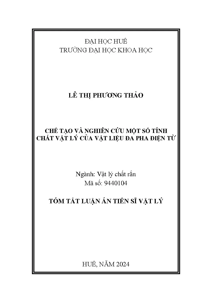 Nghiên cứu vật liệu đa pha điện từ tại Đại học Huế
