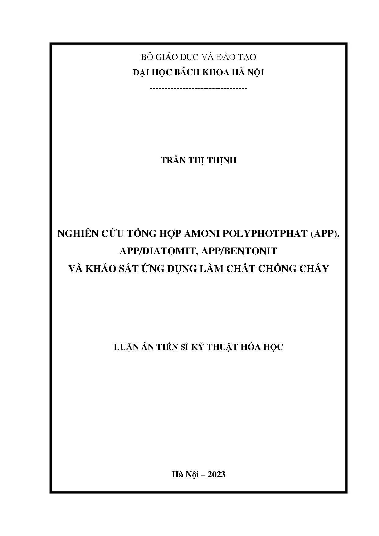 Nghiên cứu tổng hợp amoni polyphotphat và ứng dụng