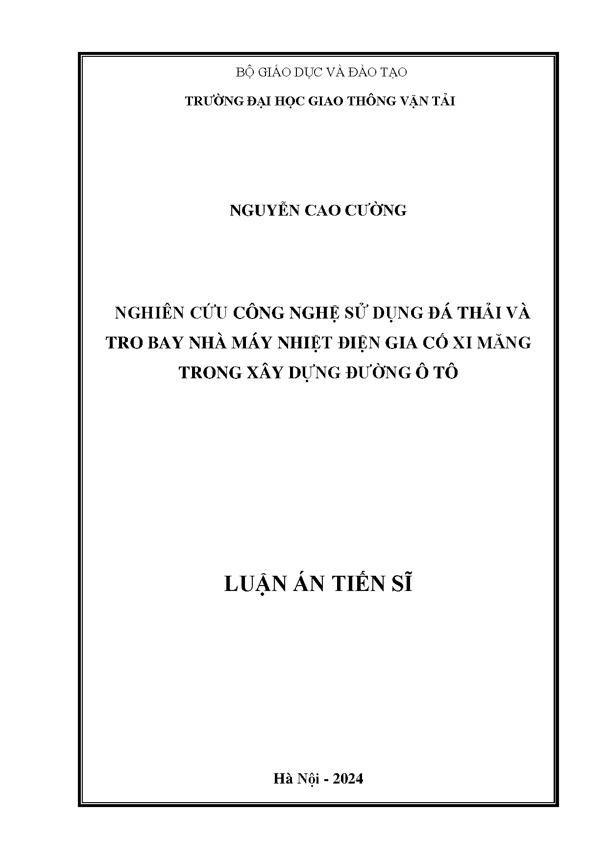 Công nghệ đá thải, tro bay gia cố xi măng xây dựng đường ô tô