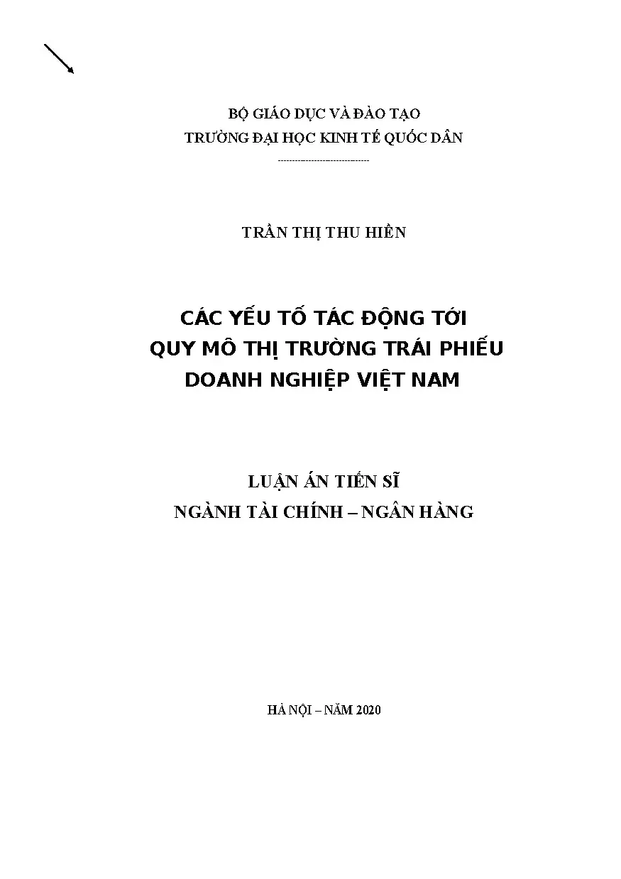 Các yếu tố tác động tới quy mô thị trường trái phiếu doanh n
