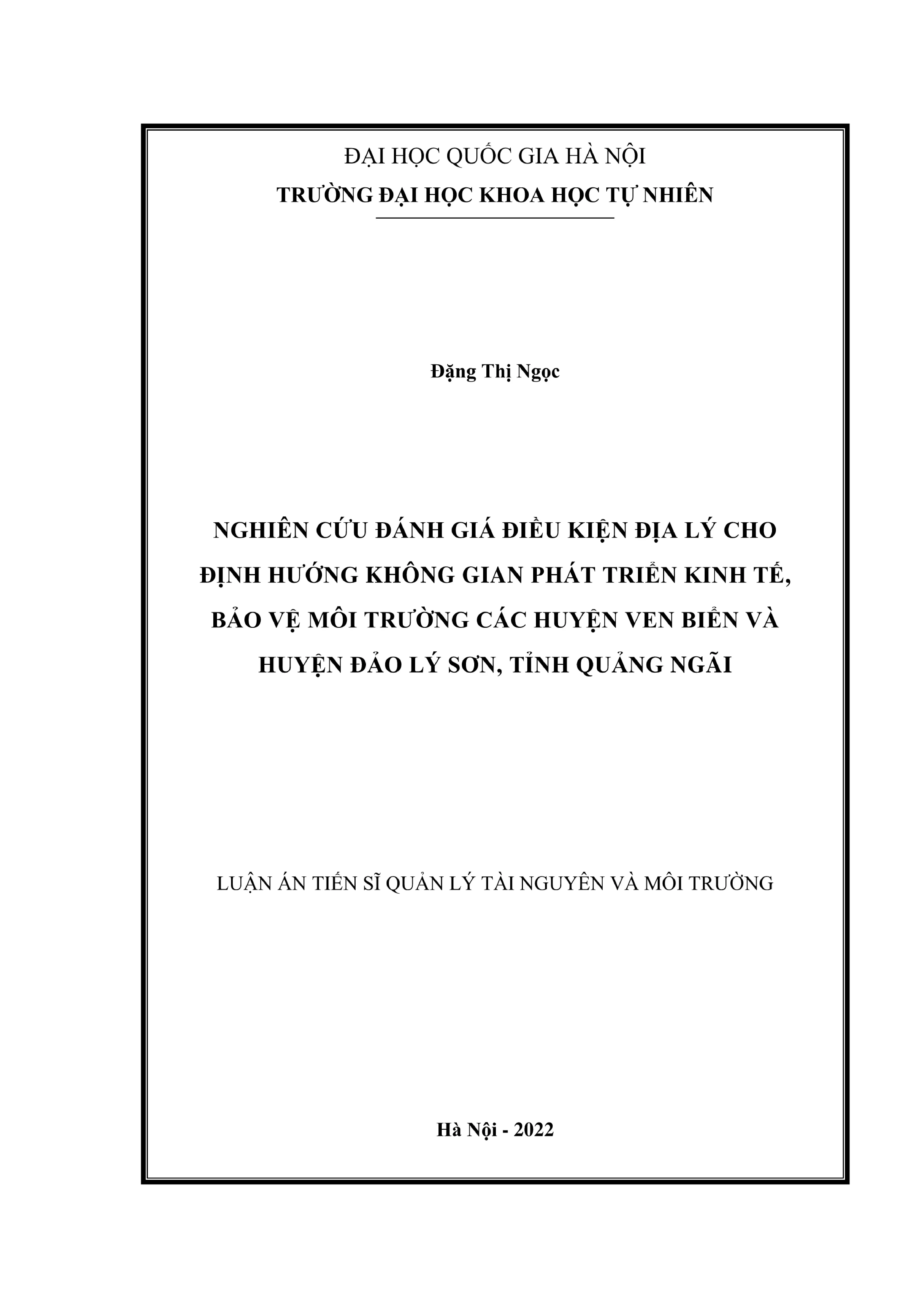 Điều kiện địa lý định hướng phát triển KT-MT Quảng Ngãi ven biển