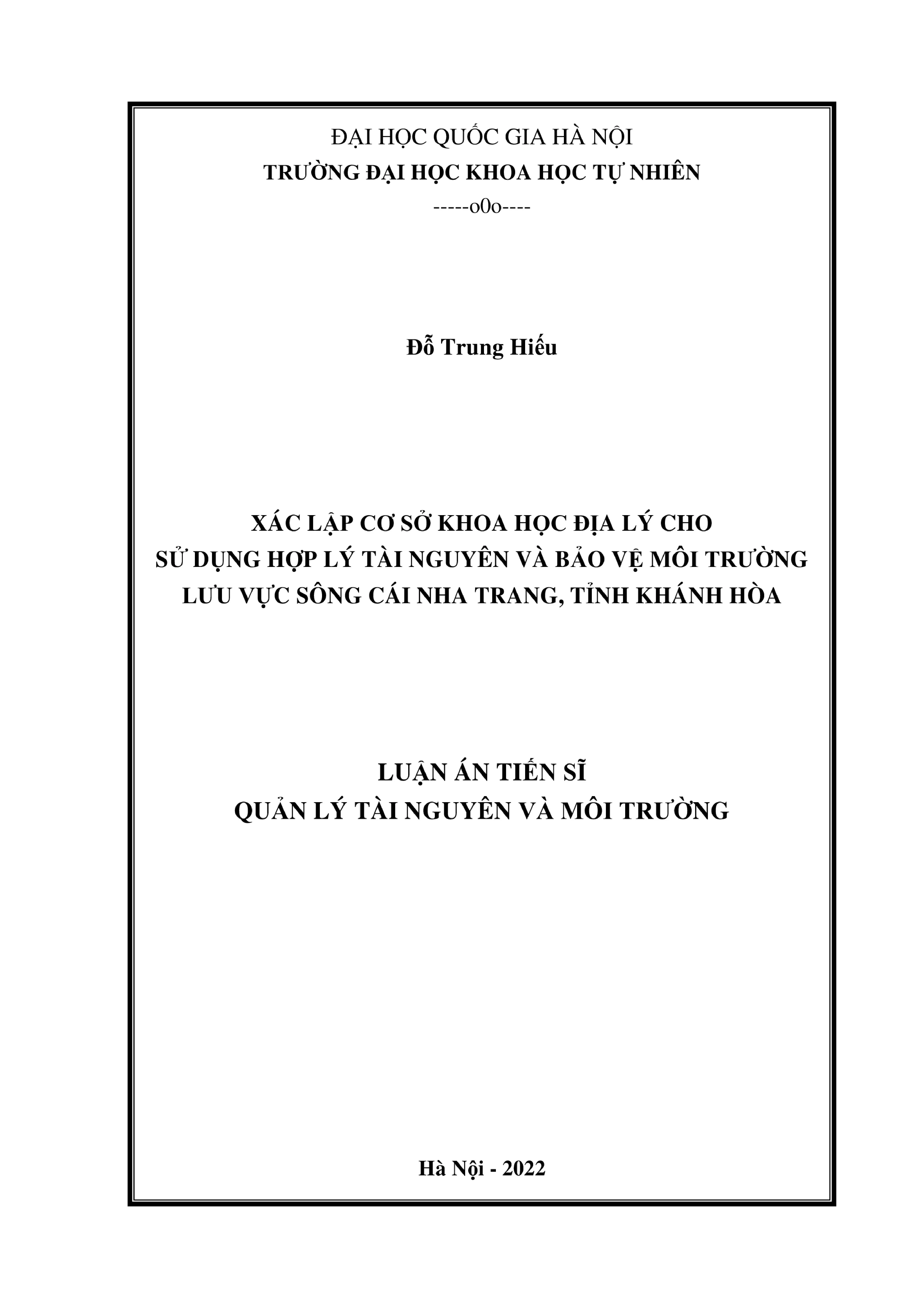 Sử dụng hợp lý tài nguyên, bảo vệ môi trường sông Cái Nha Trang