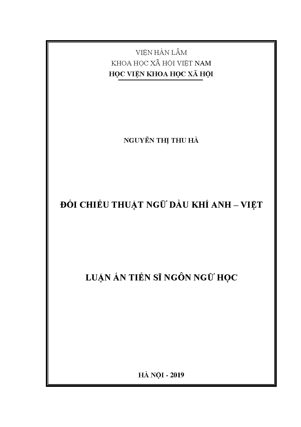 Đối chiếu thuật ngữ dầu khí tiếng Anh - tiếng Việt