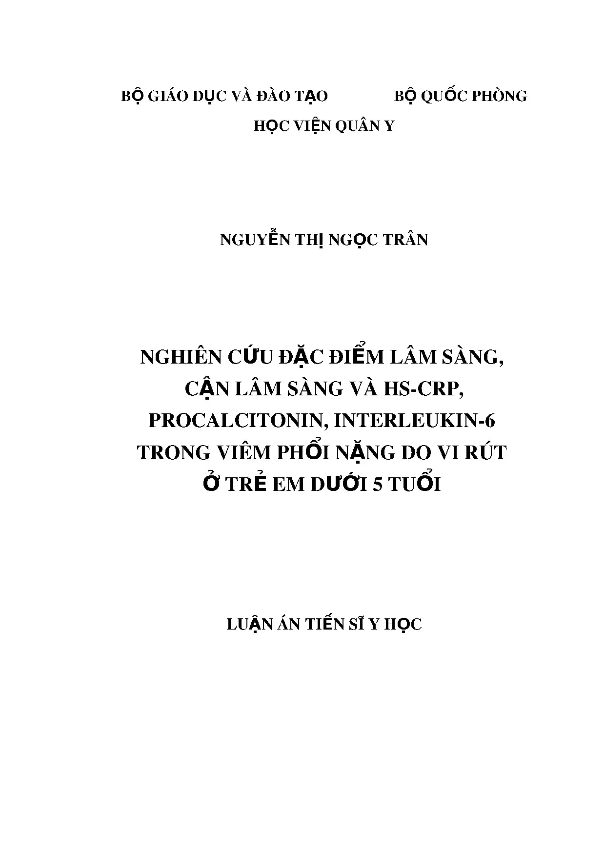 Viêm phổi nặng do virus ở trẻ em: Đặc điểm lâm sàng & marker