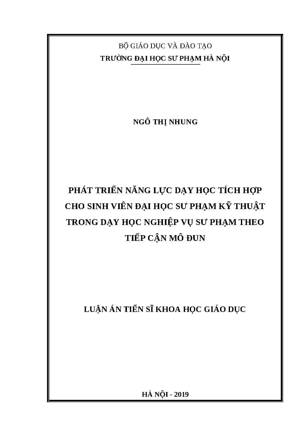 Phát triển năng lực dạy học tích hợp cho SV ĐHSPKT