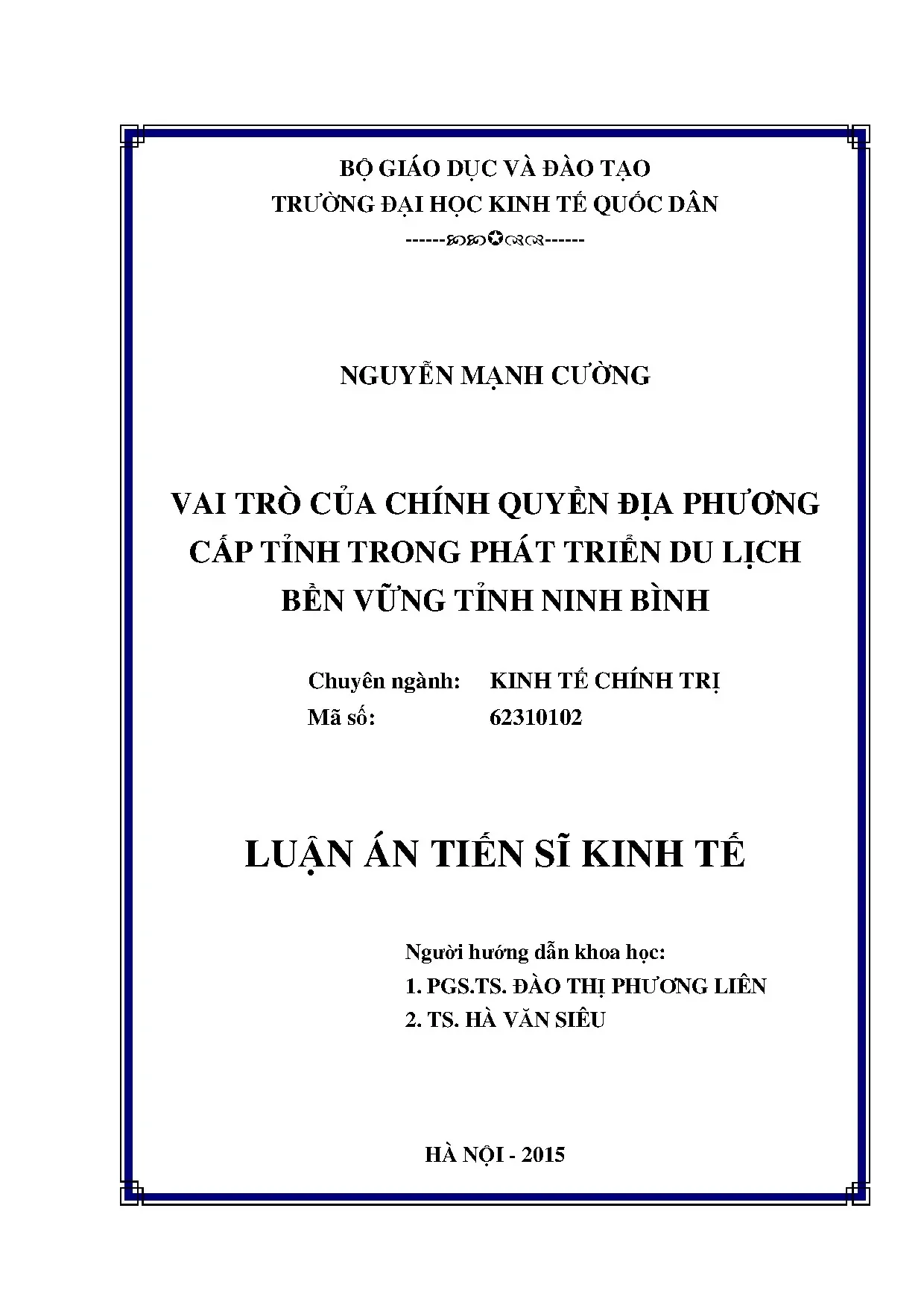 Vai trò chính quyền địa phương trong phát triển du lịch bền vững