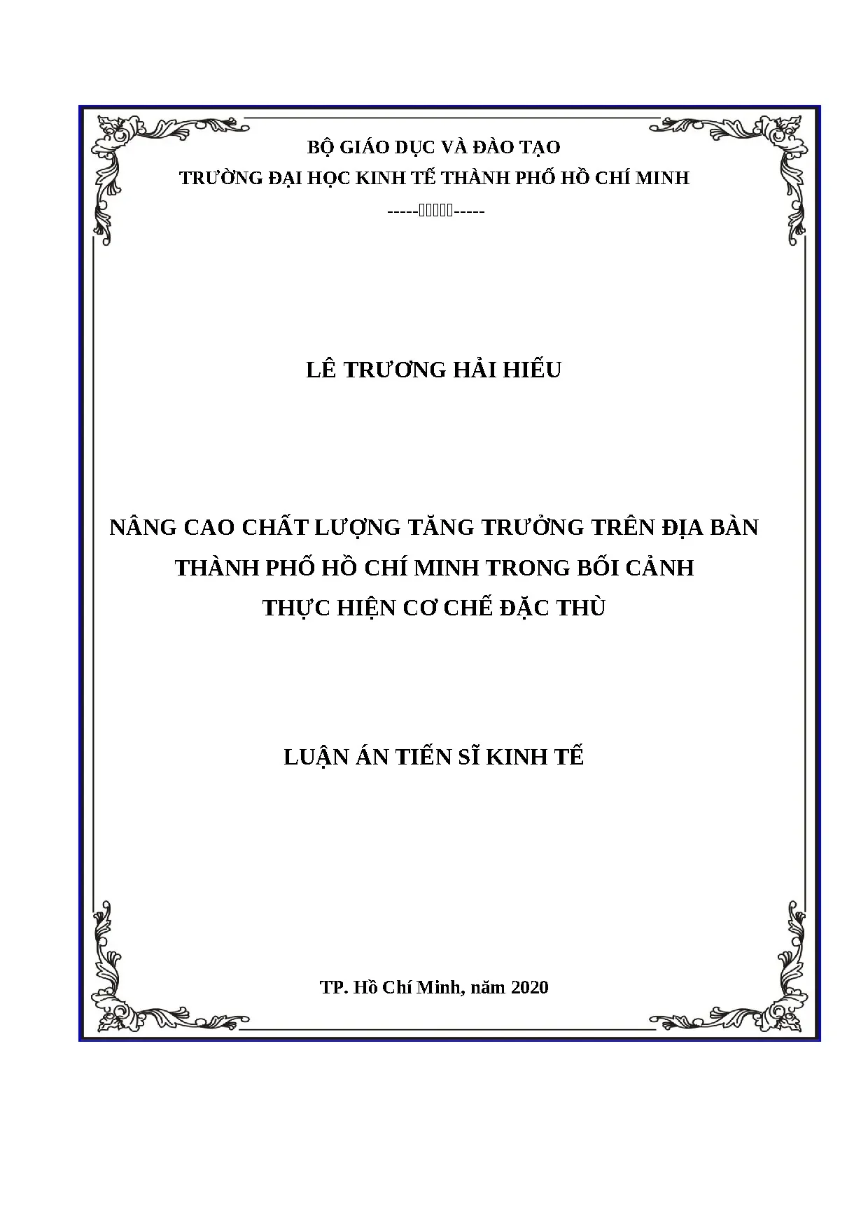 Nâng cao chất lượng tăng trưởng TP.HCM trong cơ chế đặc thù