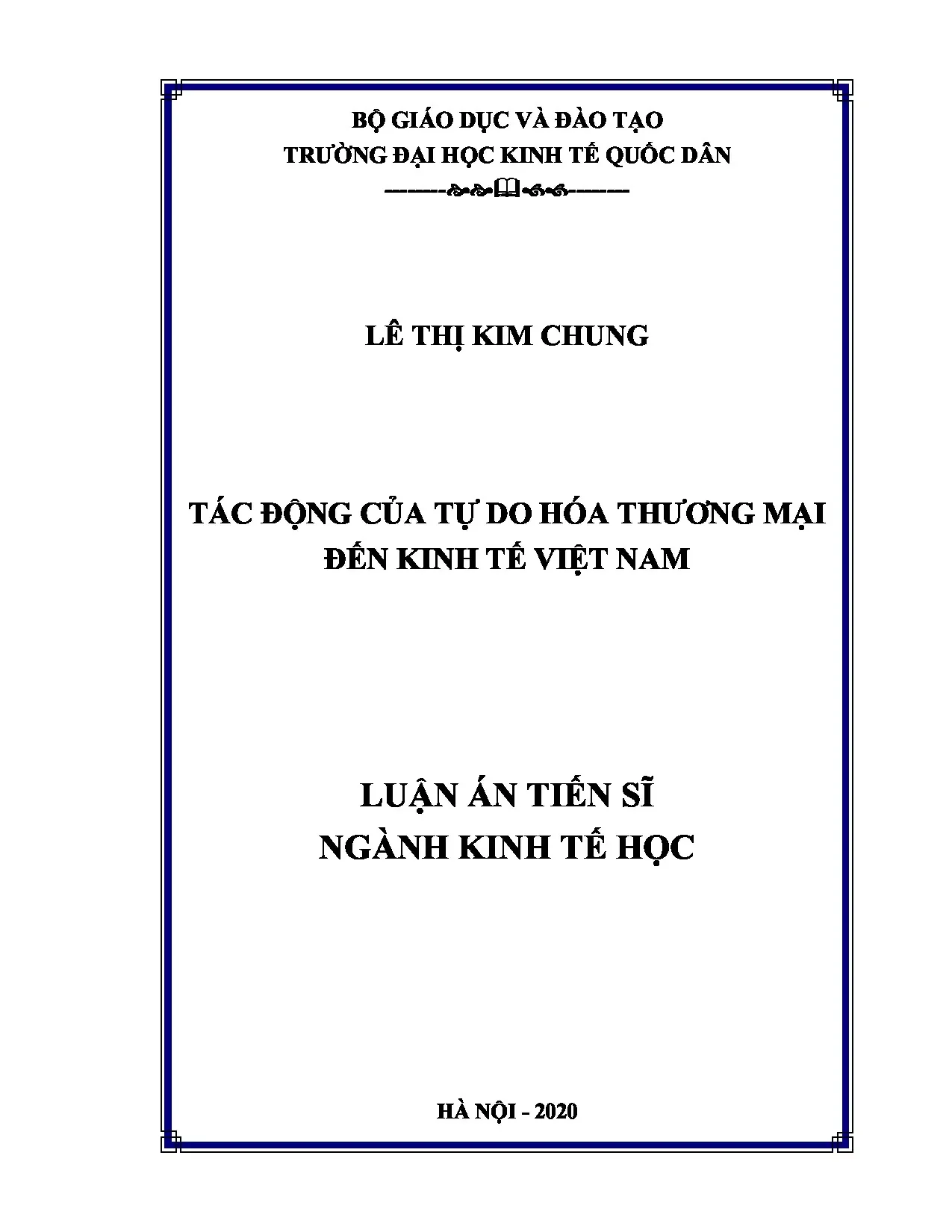 Tác động tự do hóa thương mại đến Kinh tế Việt Nam