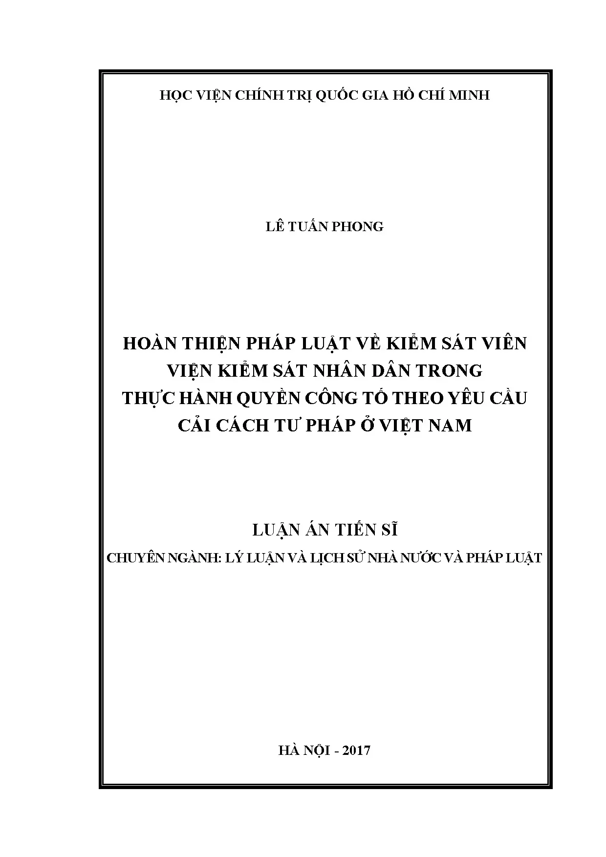 Hoàn thiện pháp luật về kiểm sát viên