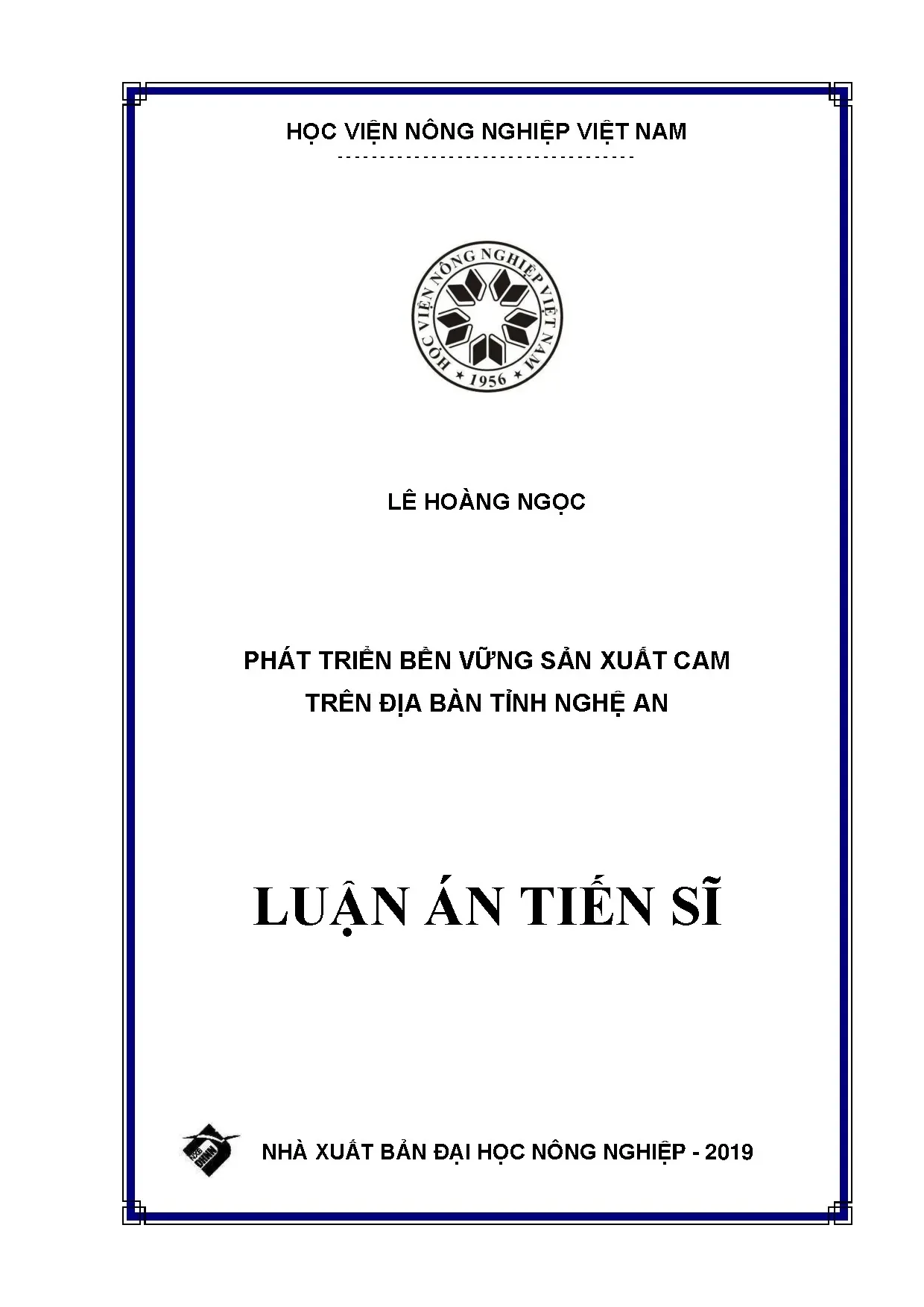 Phát triển bền vững sản xuất cam ở Nghệ An