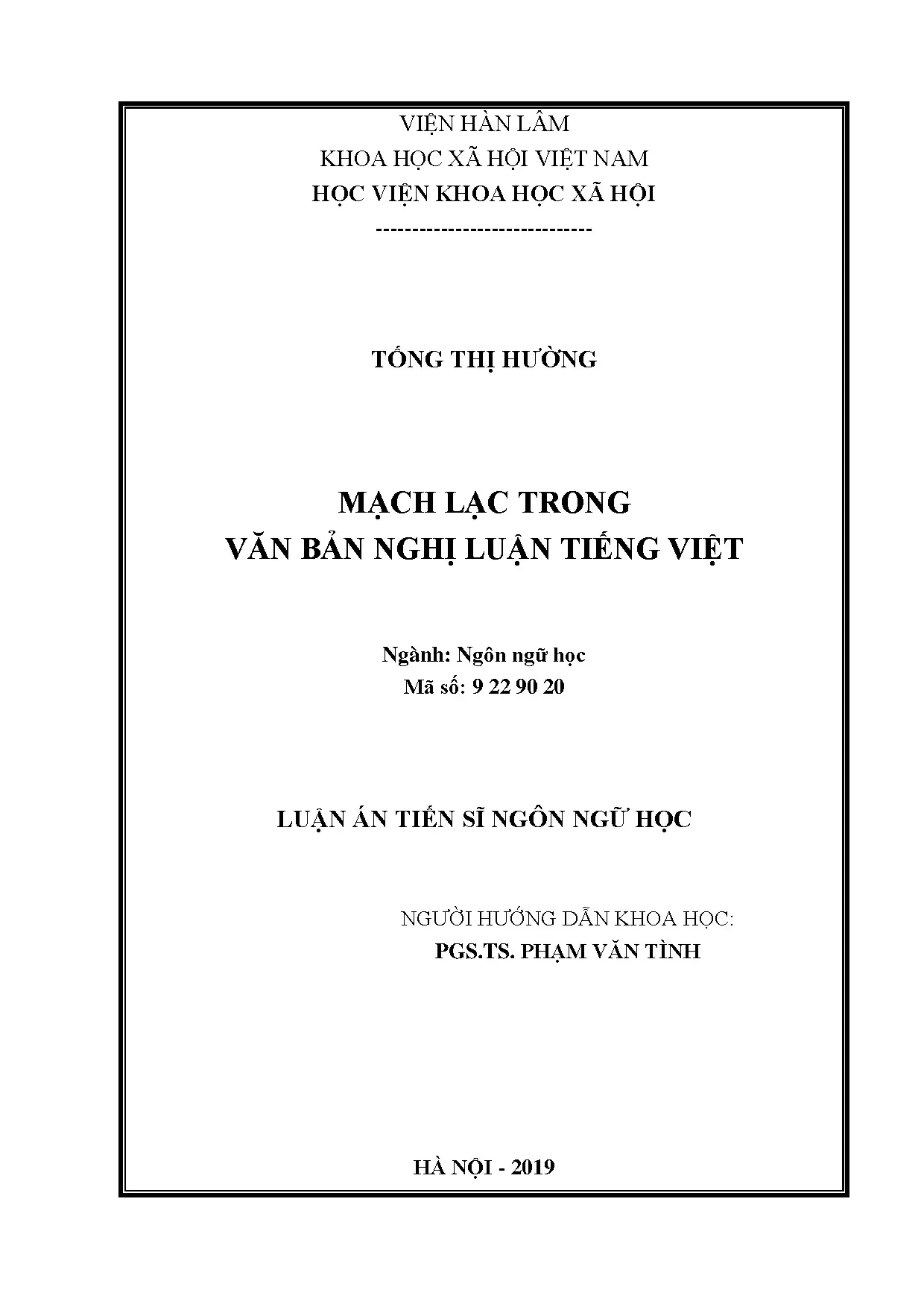 Mạch lạc trong văn bản nghị luận tiếng Việt