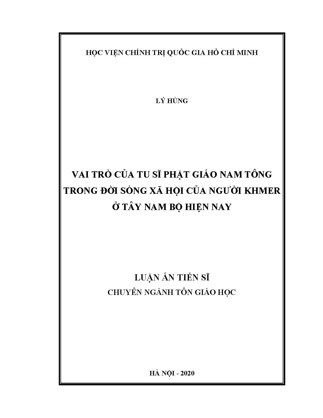 Vai trò tu sĩ Phật giáo Nam tông Khmer ở Tây Nam Bộ