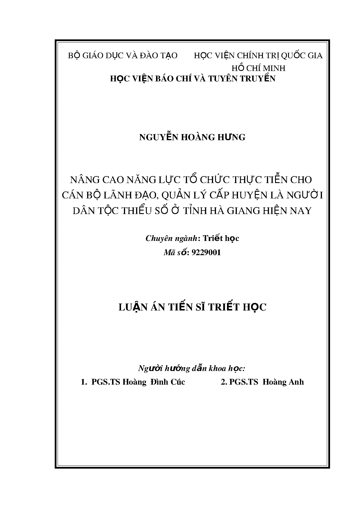 Nâng cao năng lực tổ chức thực tiễn cho cán bộ dân tộc thiểu số
