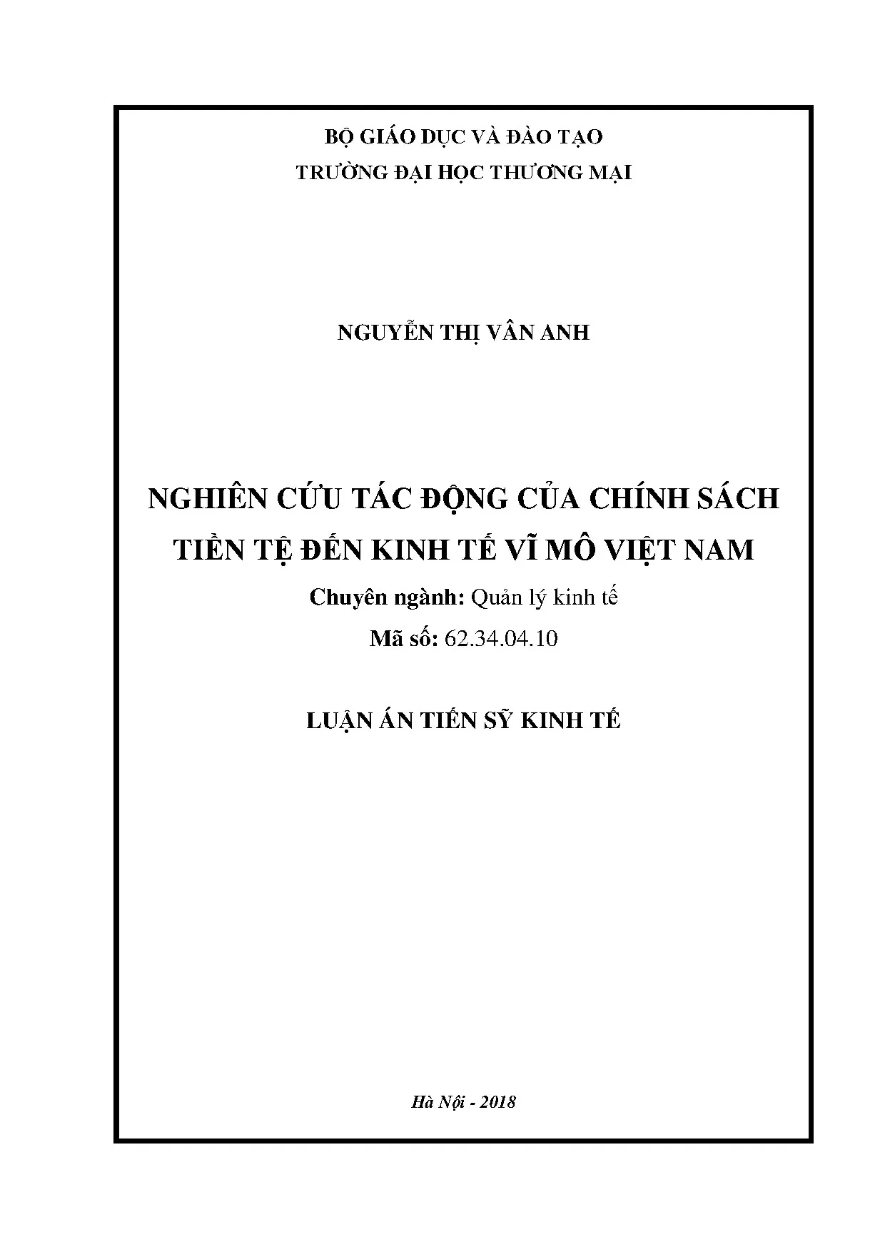 Tác Động Của Chính Sách Tiền Tệ Đến Kinh Tế Vĩ Mô