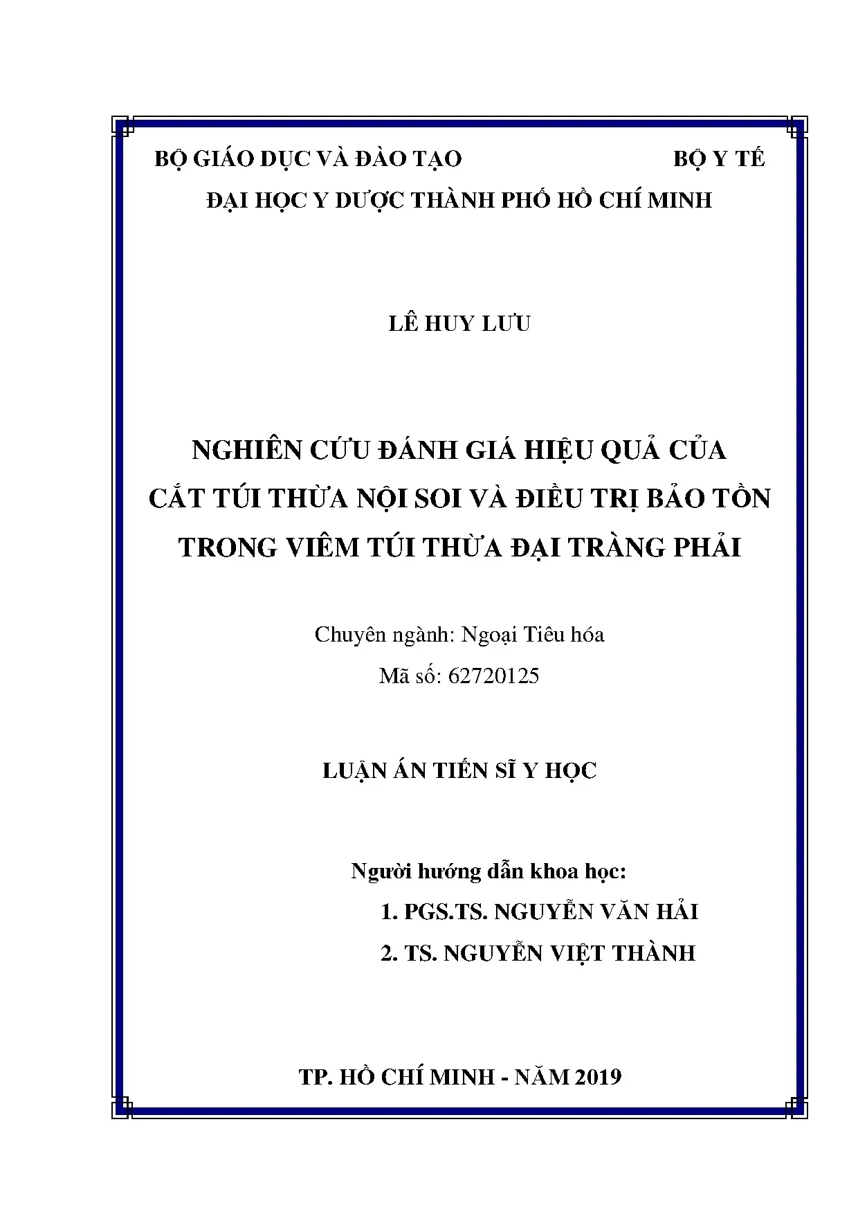 Nghiên cứu cắt túi thừa nội soi và điều trị bảo tồn viêm túi thừa đại tràng phải