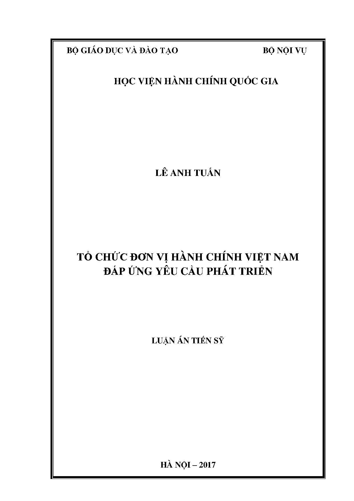 Tổ chức đơn vị hành chính Việt Nam đáp ứng yêu cầu phát triển