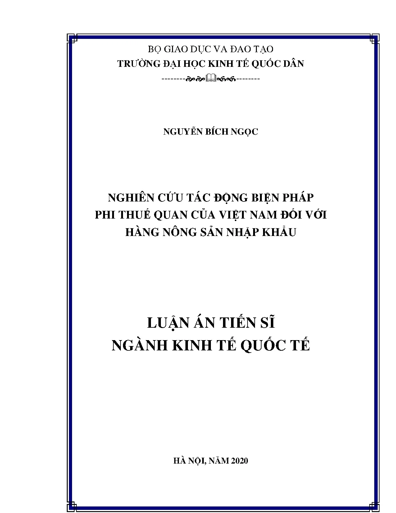Tác động Biện pháp Phi thuế quan Việt Nam đến Nông sản Nhập khẩu