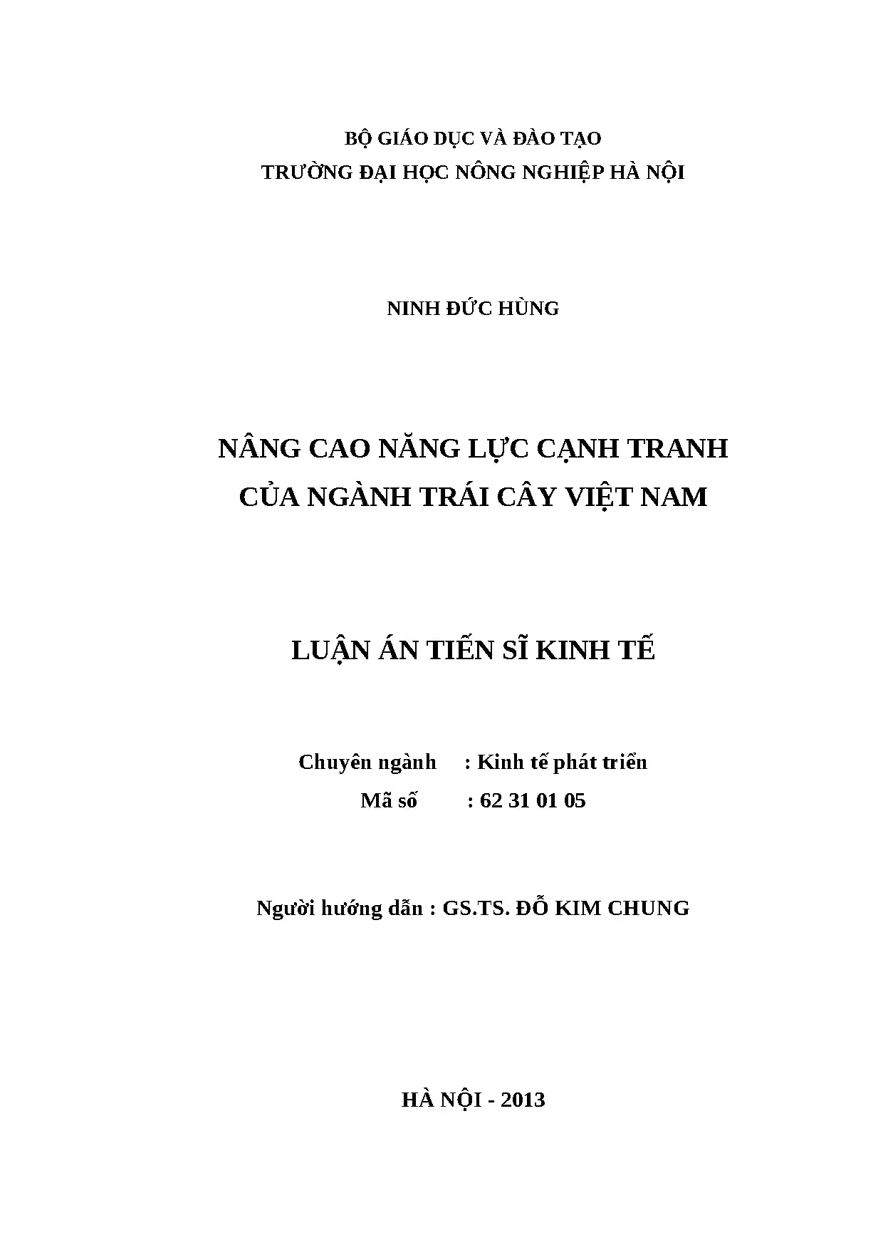 Nâng cao năng lực cạnh tranh ngành trái cây Việt Nam
