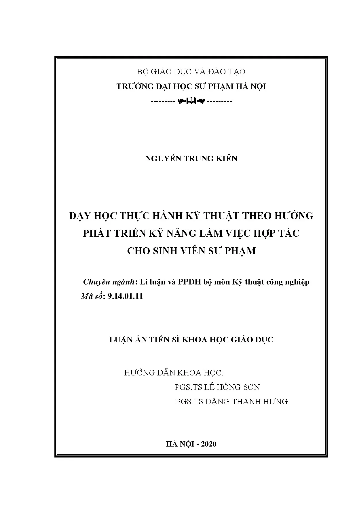 Dạy học thực hành kỹ thuật phát triển kỹ năng hợp tác