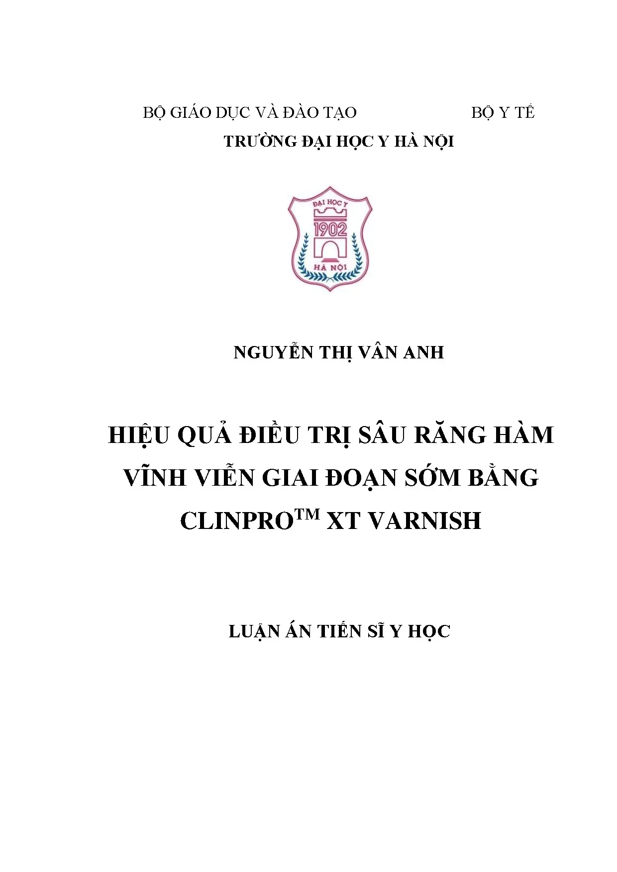 Điều trị sâu răng hàm vĩnh viễn giai đoạn sớm - Clinpro XT
