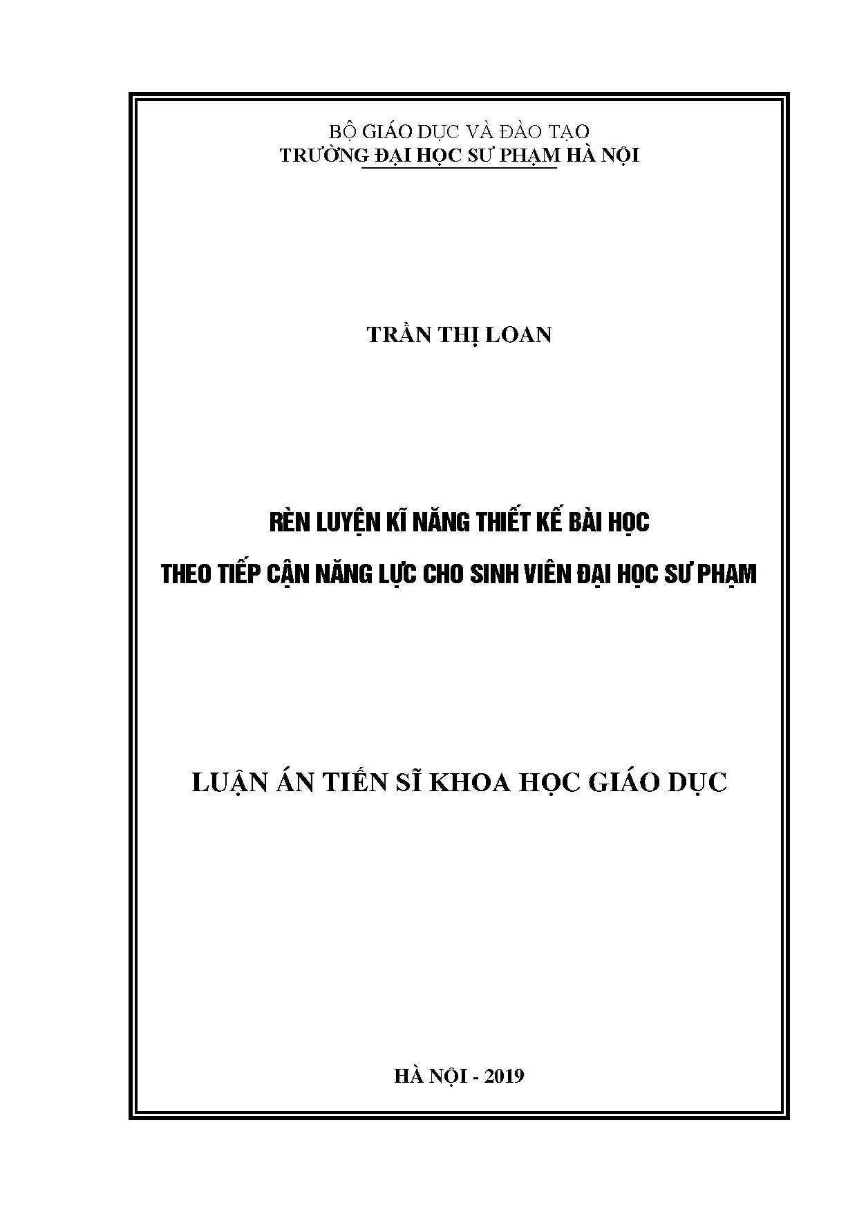 Rèn luyện kĩ năng thiết kế bài học theo tiếp cận năng lực