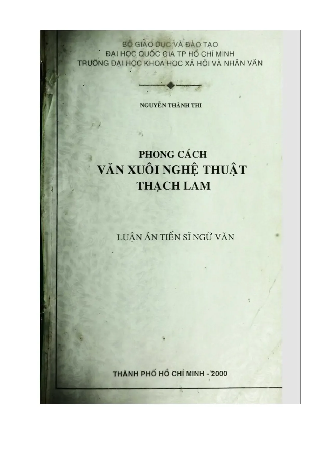 Phân tích phong cách văn xuôi nghệ thuật Thạch Lam