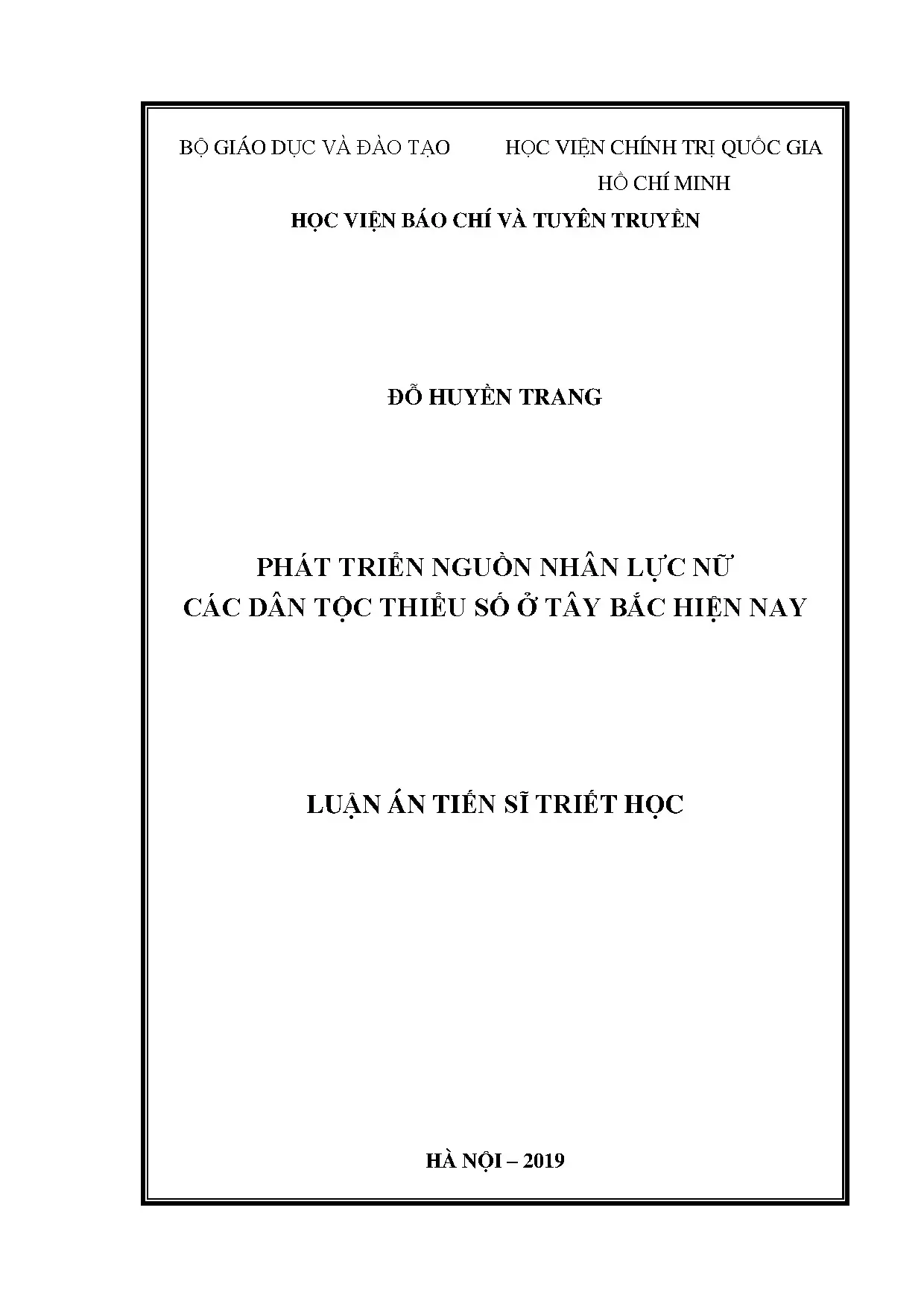 Phát triển nguồn nhân lực nữ dân tộc thiểu số ở Tây Bắc