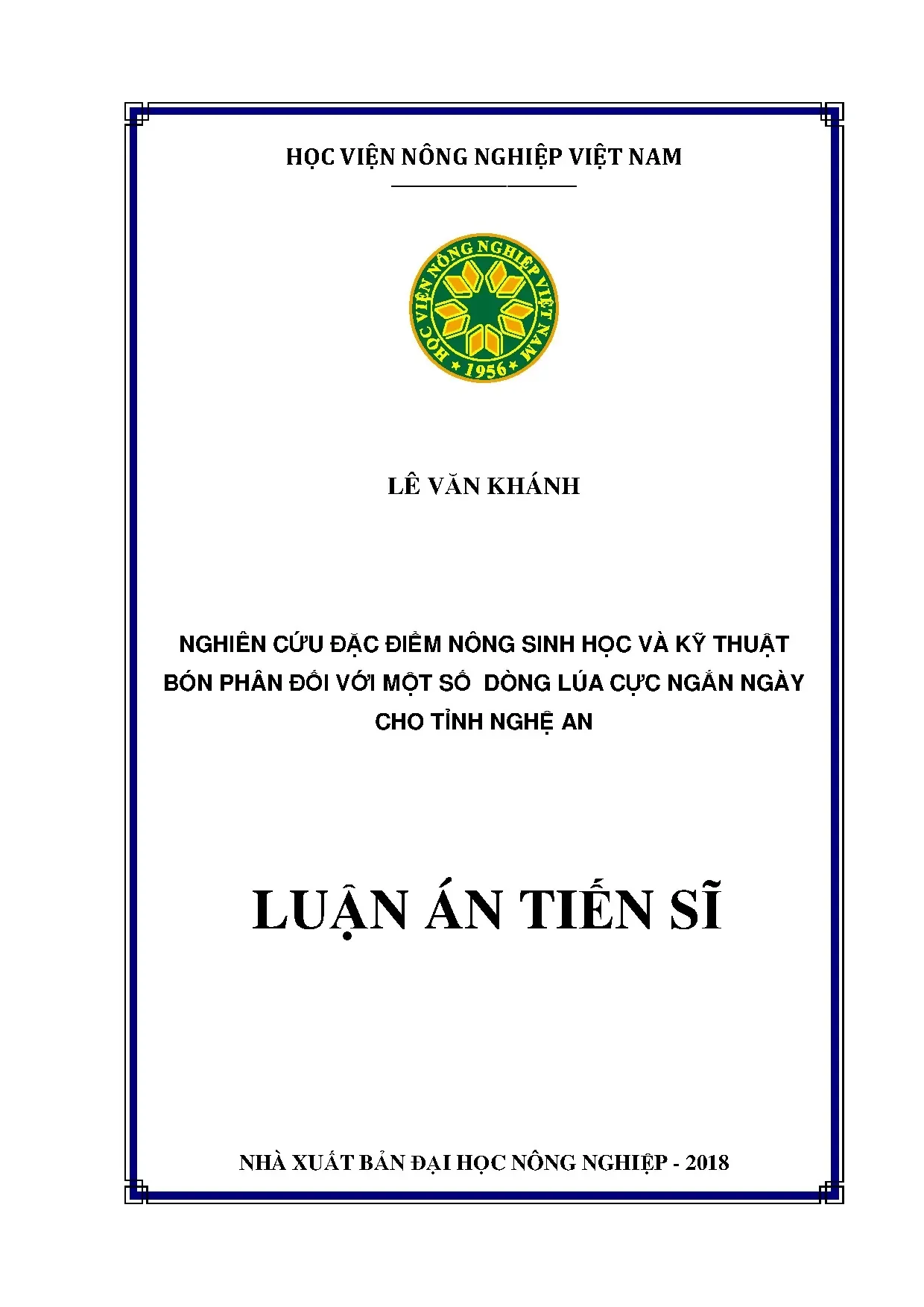 Nghiên cứu đặc điểm nông sinh học và kỹ thuật bón phân đối v
