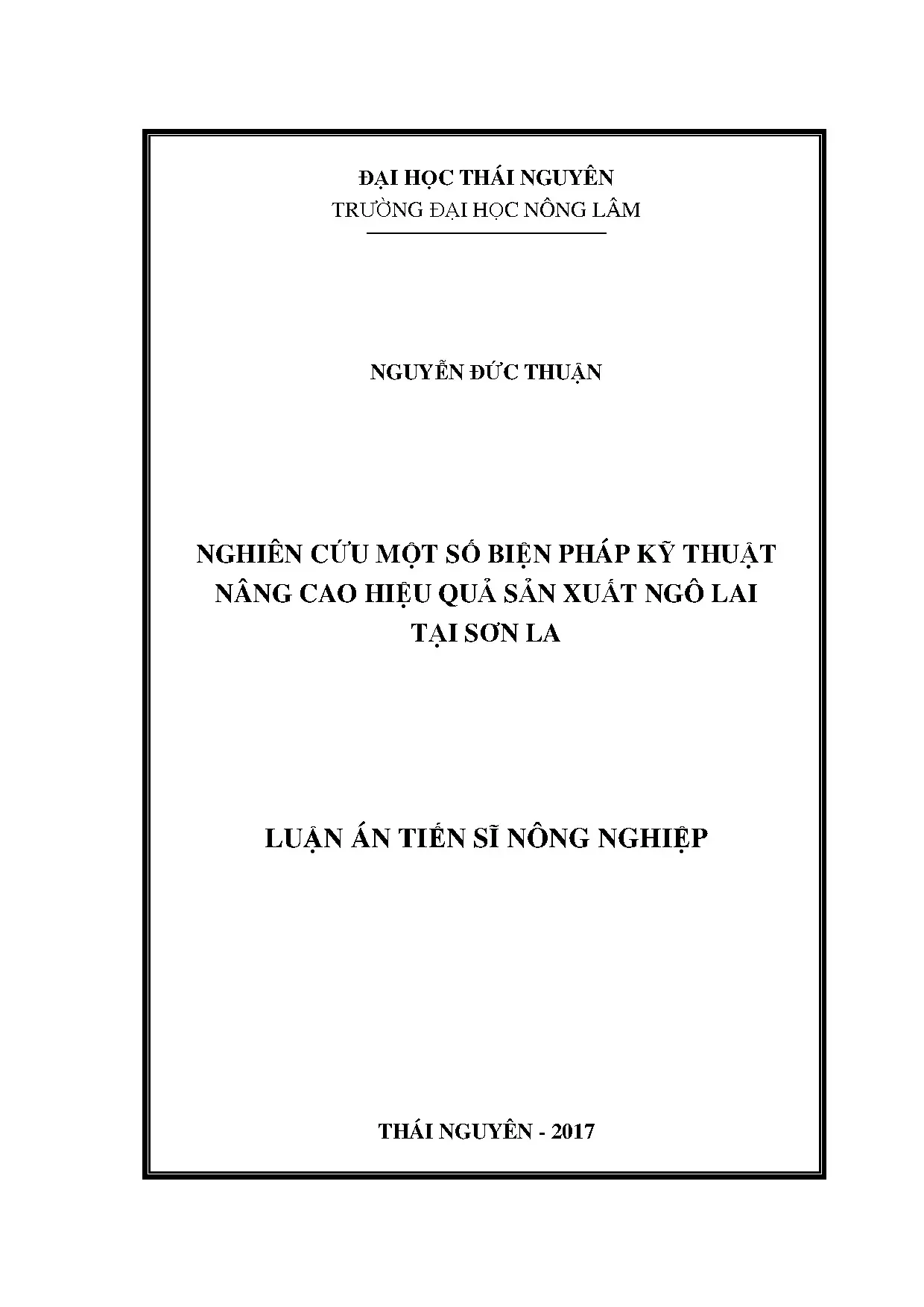 Nâng cao hiệu quả sản xuất ngô lai tại Sơn La