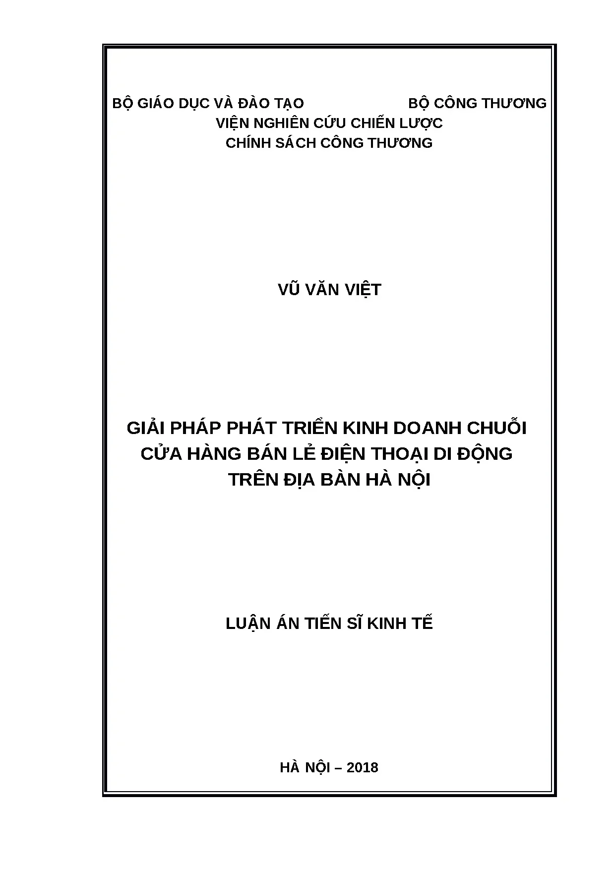 Giải pháp phát triển kinh doanh chuỗi cửa hàng bán lẻ điện thoại di động