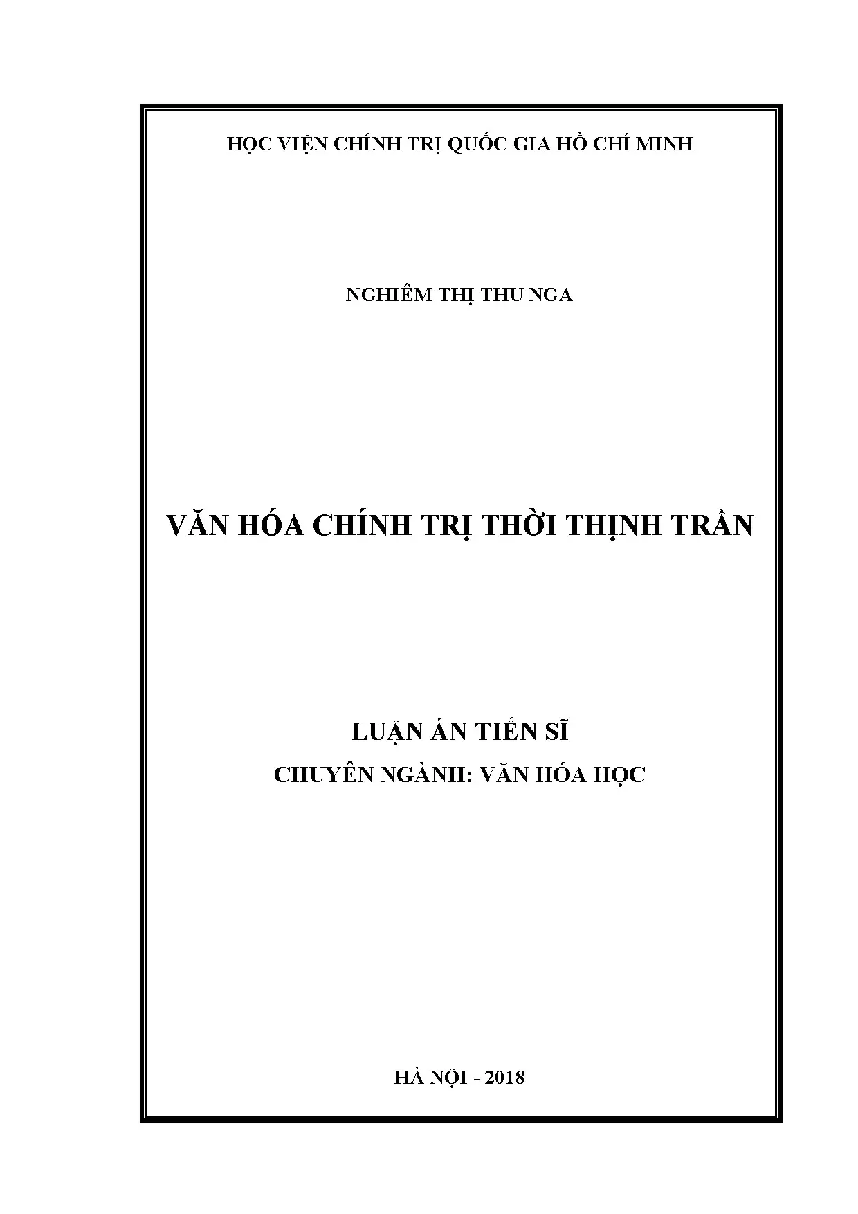 Nghiên cứu văn hóa chính trị thời thịnh Trần