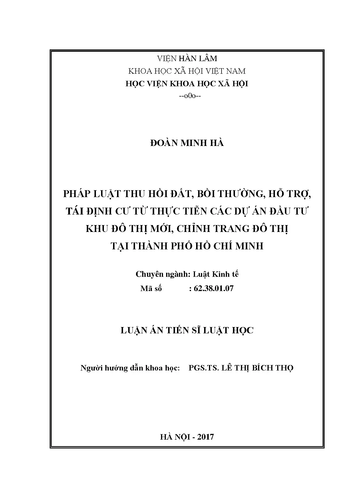 Pháp luật thu hồi đất, bồi thường và tái định cư tại TP.HCM