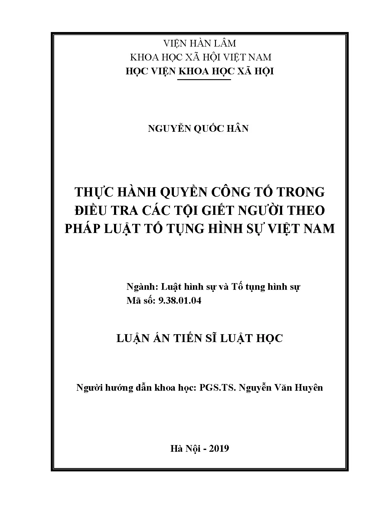 Quyền Công Tố Trong Điều Tra Tội Giết Người: Pháp Luật Việt Nam