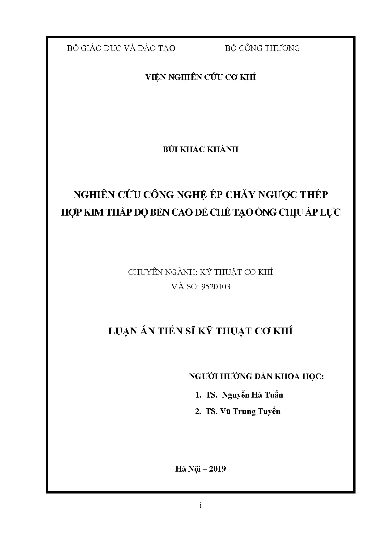 Nghiên cứu công nghệ ép chảy ngược thép hợp kim thấp độ bền cao