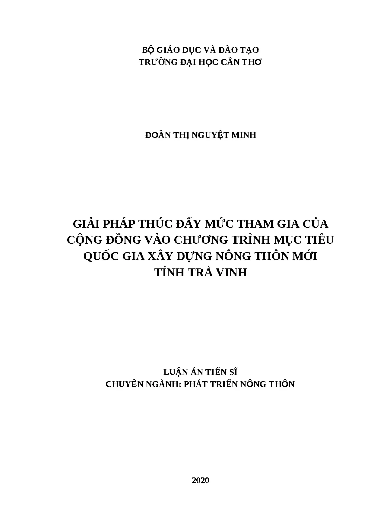 Thúc đẩy tham gia cộng đồng xây dựng nông thôn mới Trà Vinh